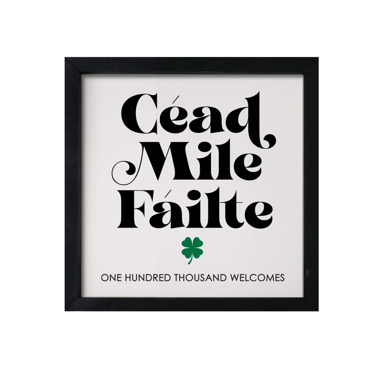 St. Patrick's Day Modern Wooden Framed Shadow Box Home Décor Gift - LifeSong Milestones