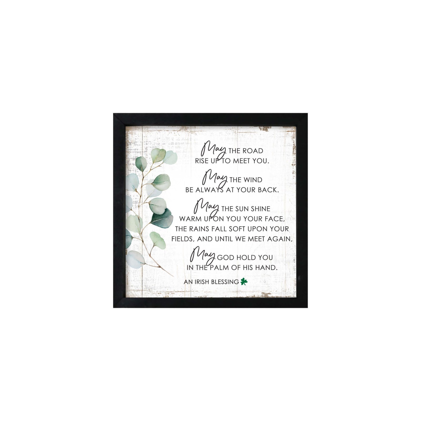 St. Patrick's Day Wooden Framed Shadow Box | Irish Blessing Modern Family Home Décorations - LifeSong Milestones