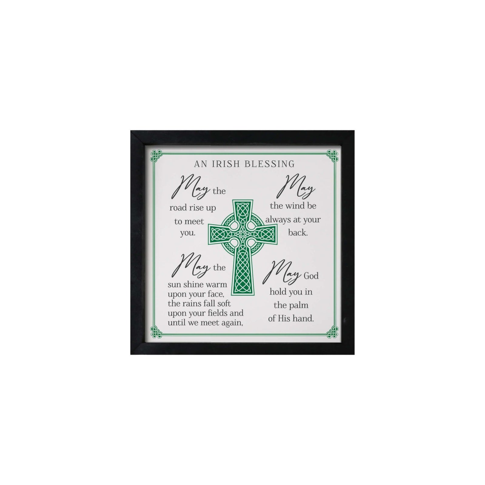 St. Patrick's Day Wooden Framed Shadow Box | Irish Blessing Modern Family Home Décorations - LifeSong Milestones