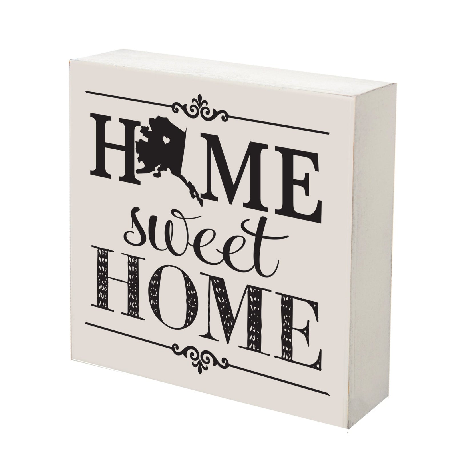 State Shadow Box Home Sweet Home 10x10 - Alaska - LifeSong Milestones