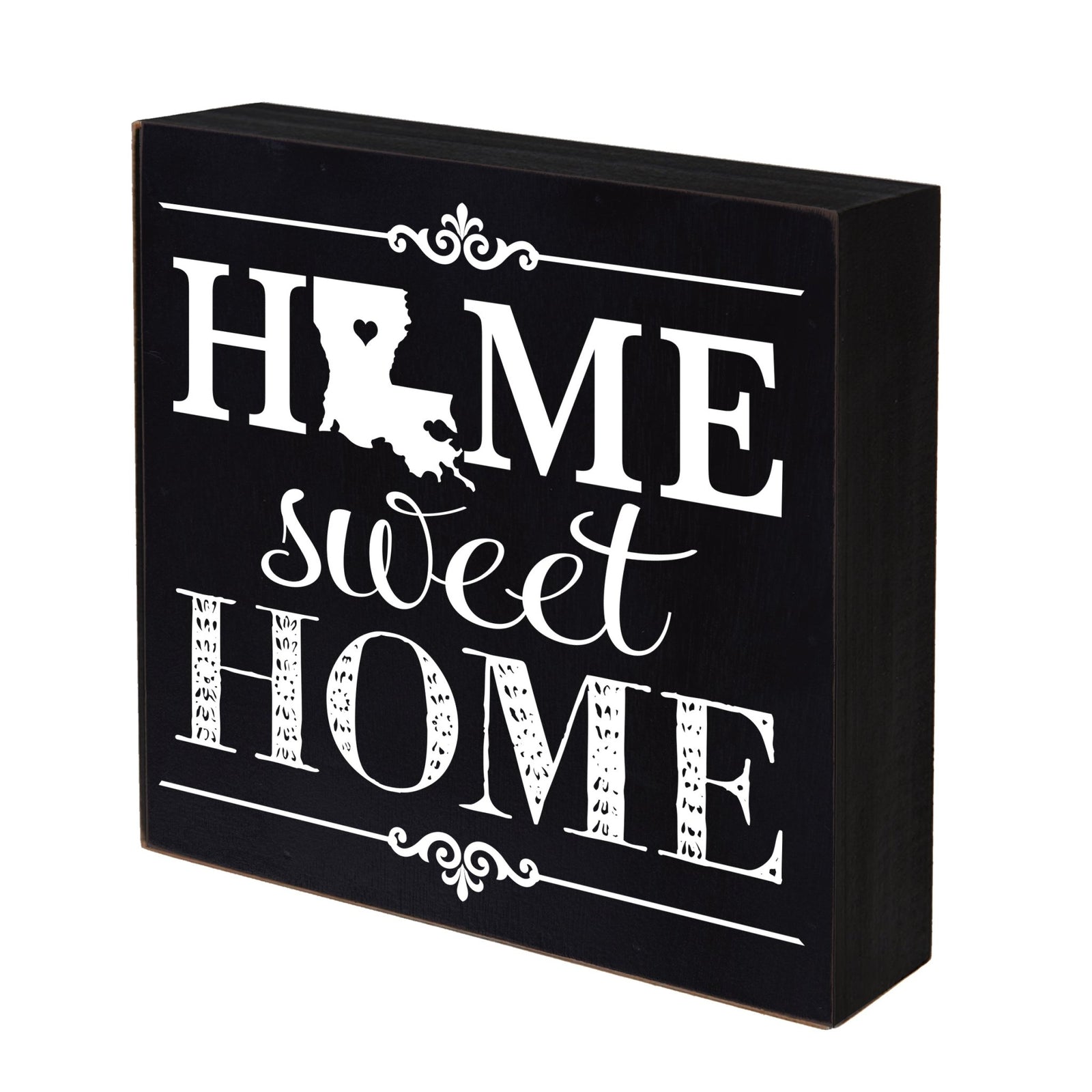 State Shadow Box Home Sweet Home 10x10 - Louisiana - LifeSong Milestones