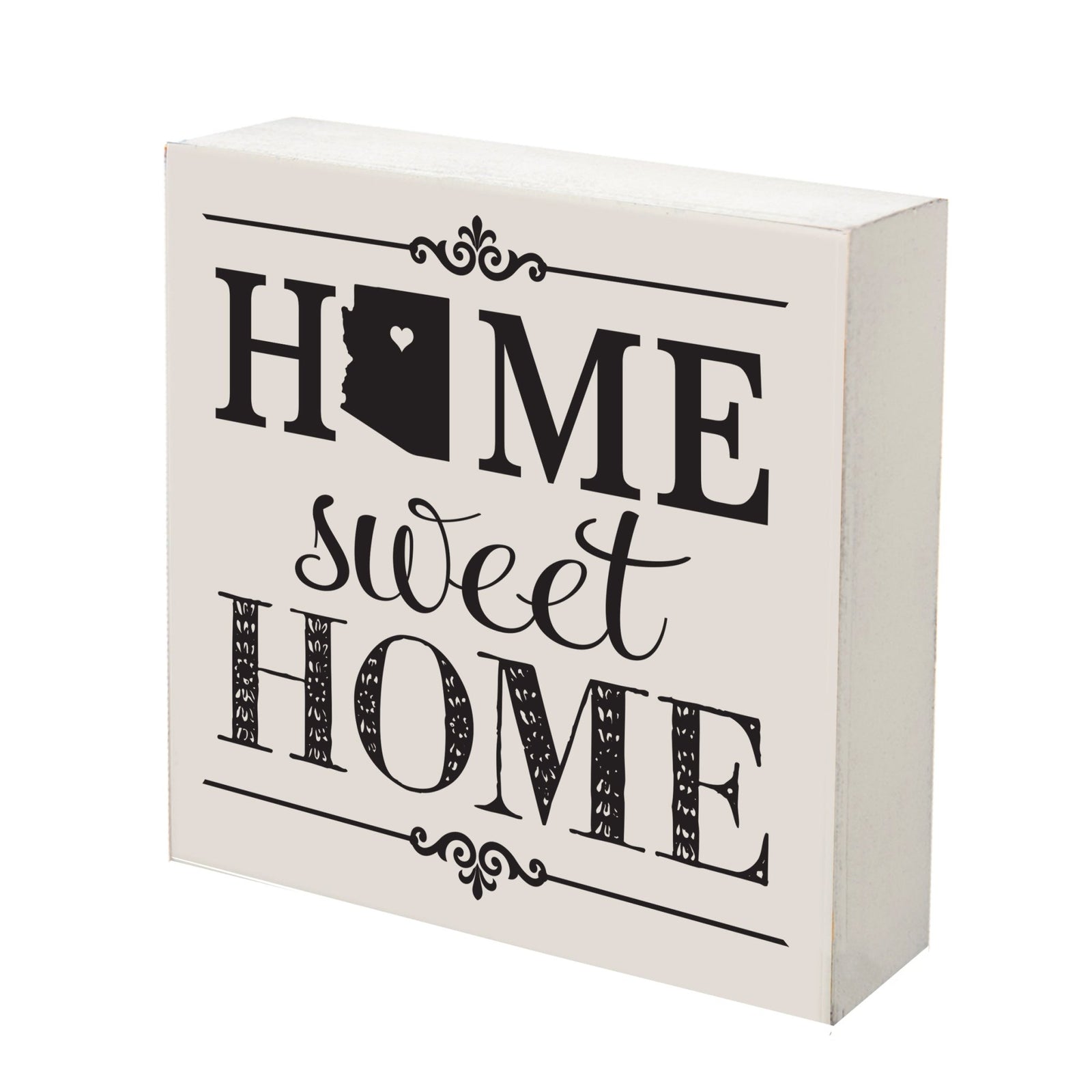 State Shadow Box Home Sweet Home 6x6 - Arizona - LifeSong Milestones