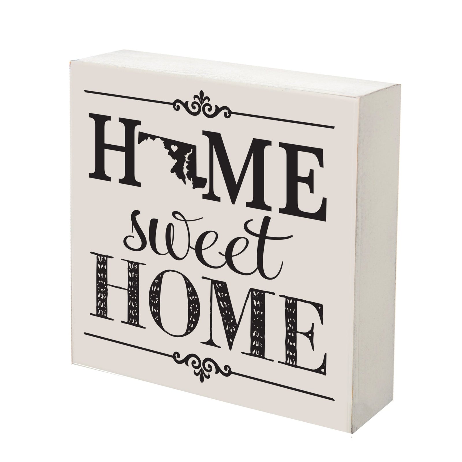 State Shadow Box Home Sweet Home 6x6 - Maryland - LifeSong Milestones