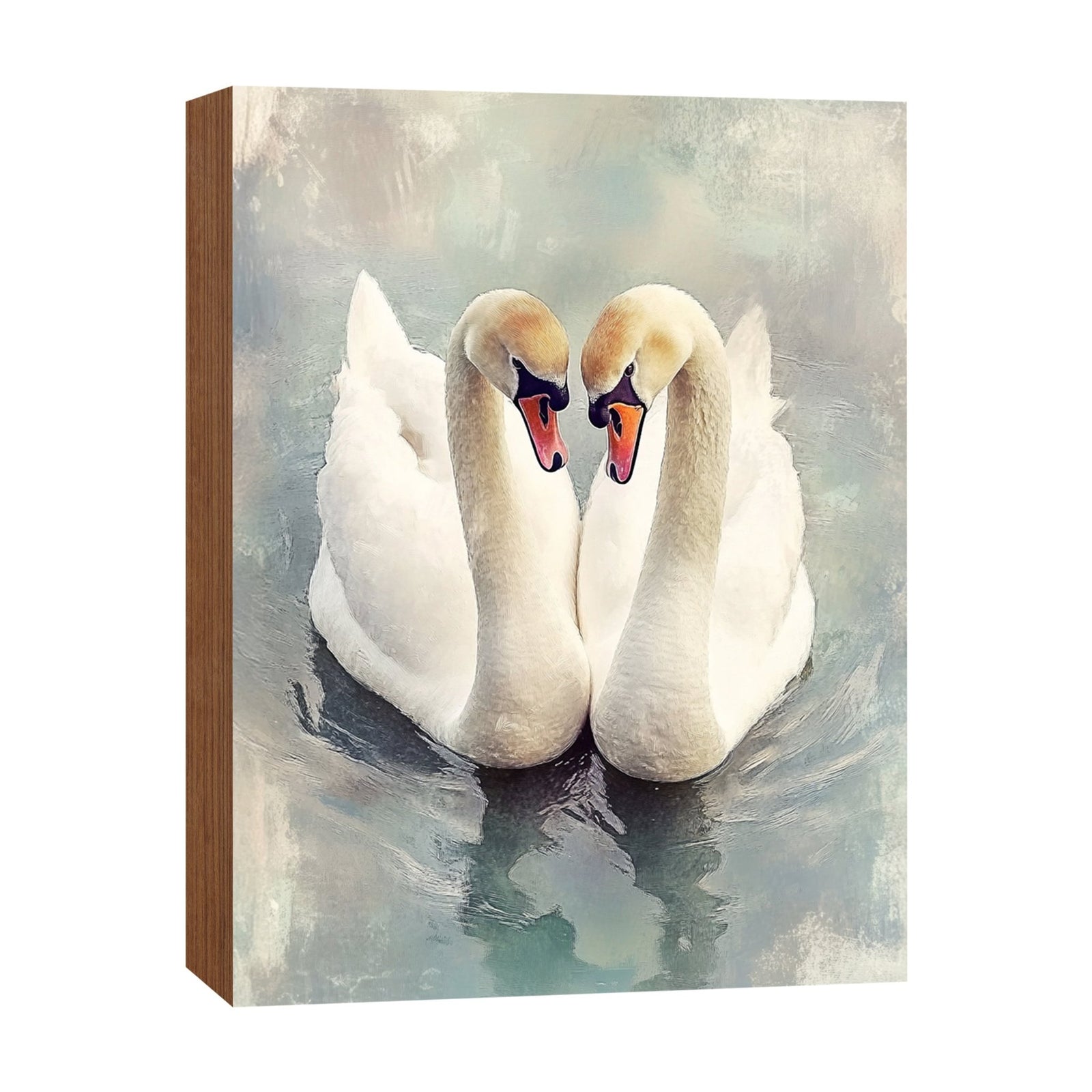 Swan Shelf Sitter — Handcrafted Birch Wood Elegant Nature Décor for Mantel & Shelf | Swan Gift - LifeSong Milestones