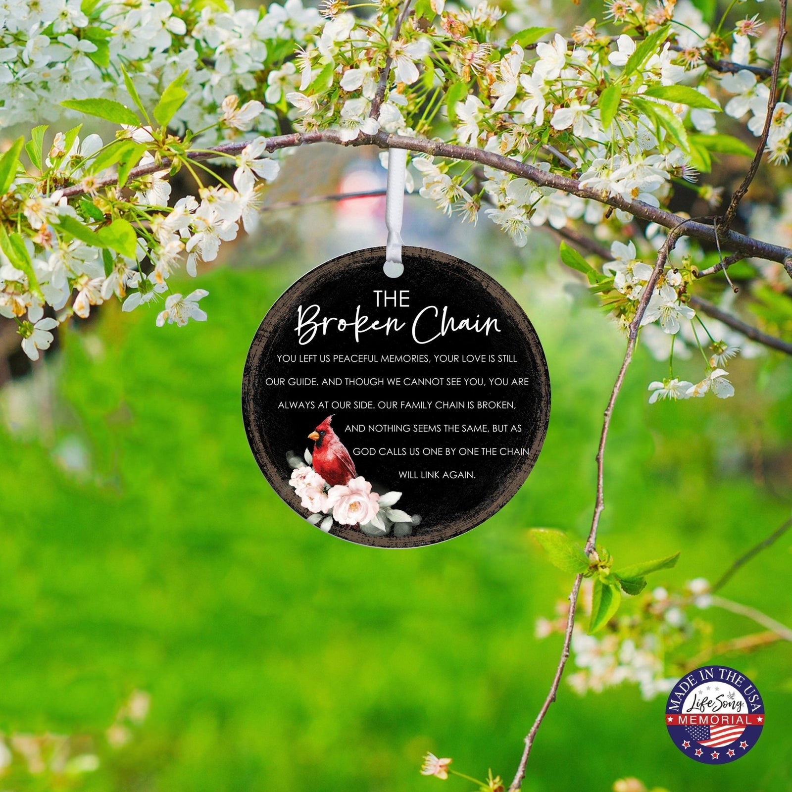 The Broken Chain Memorial Ornament | Ron Tranmer Poem Sympathy Gift - LifeSong Milestones