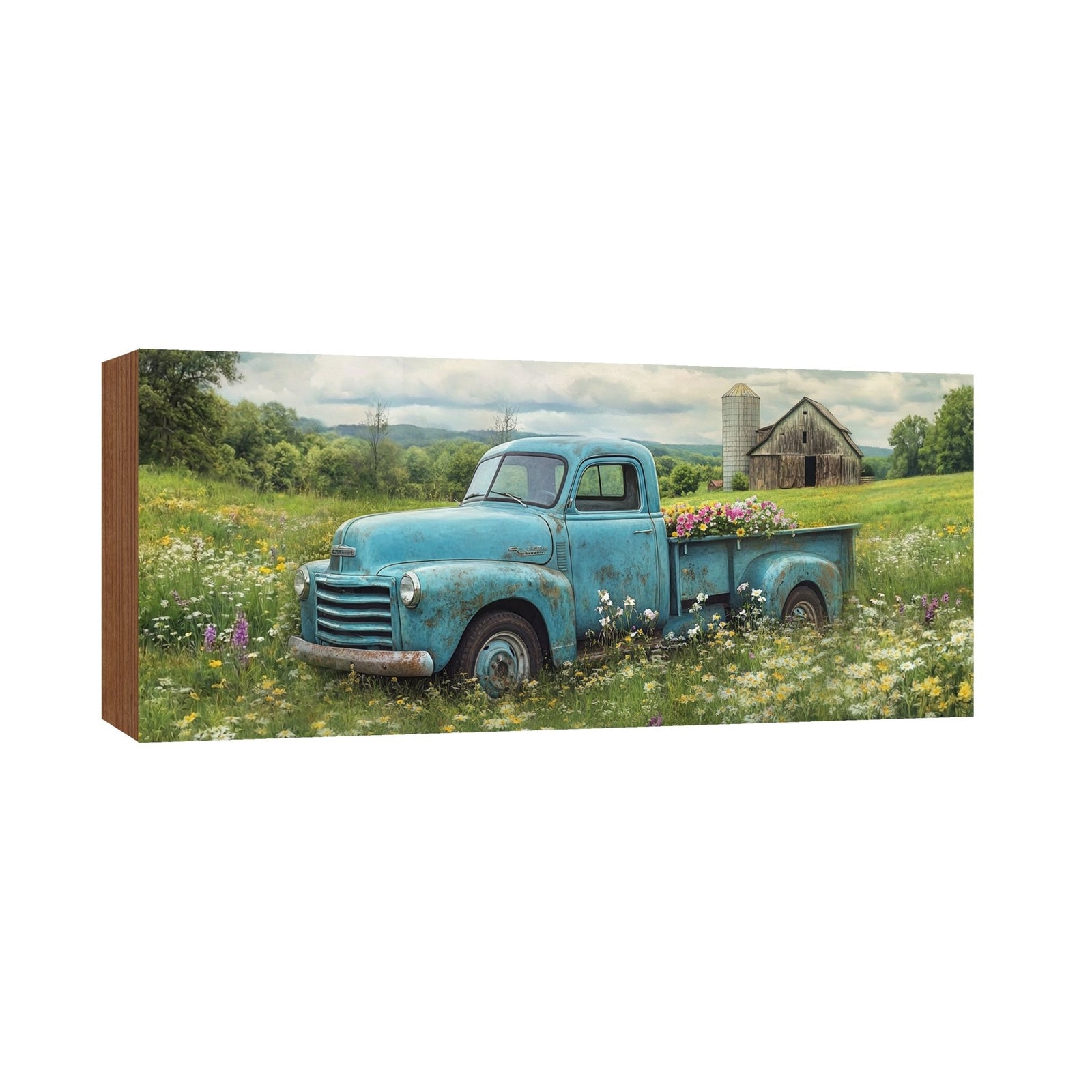 Truck Shelf Sitter — Handcrafted Wood Farmhouse Décor for Mantel & Shelf | Truck Lover Gift - LifeSong Milestones