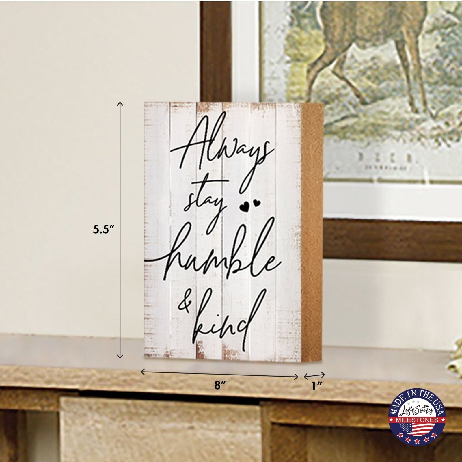 Unique Family Shelf Décor and Tabletop Signs Home Decor - LifeSong Milestones