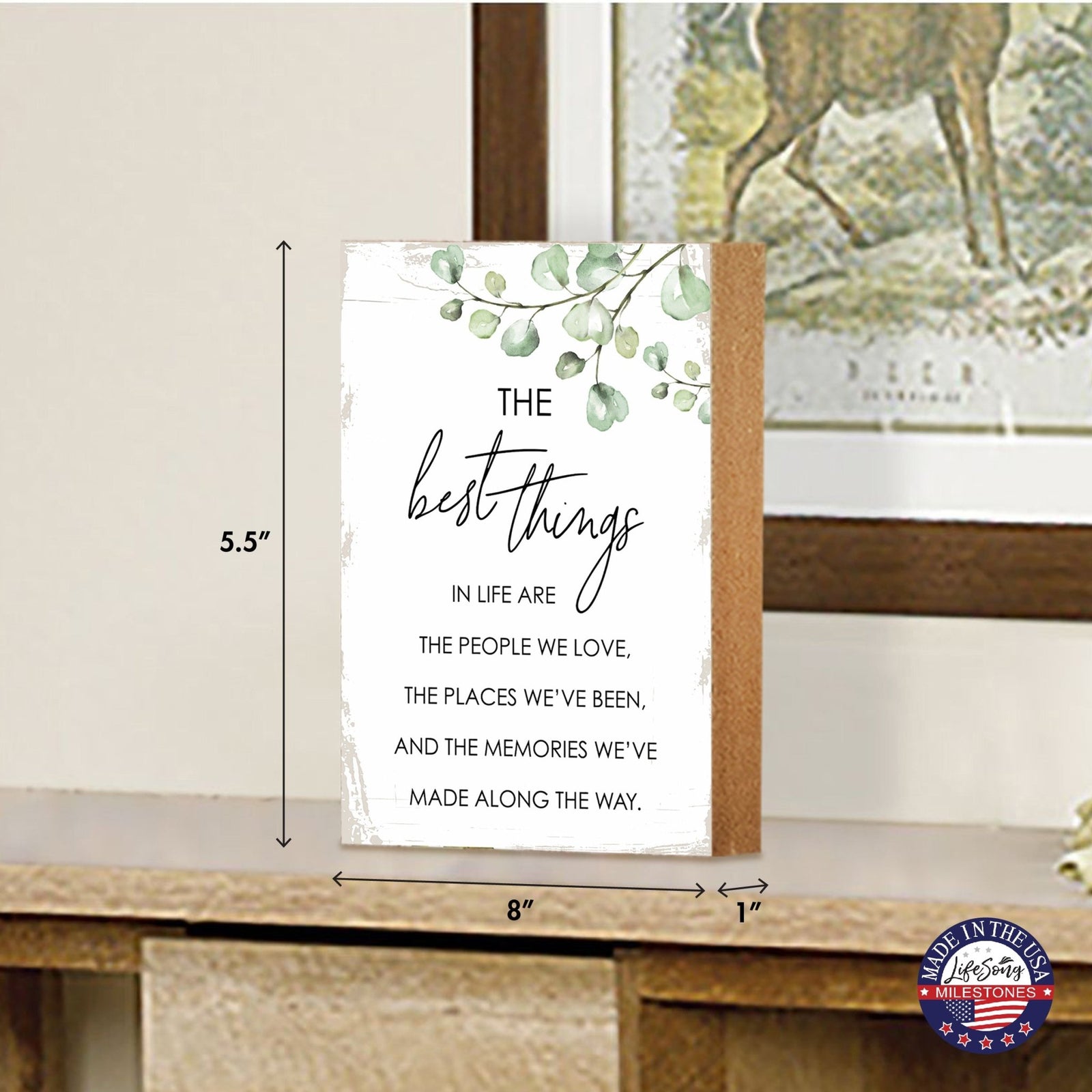 Unique Family Shelf Décor and Tabletop Signs Home Decor - LifeSong Milestones