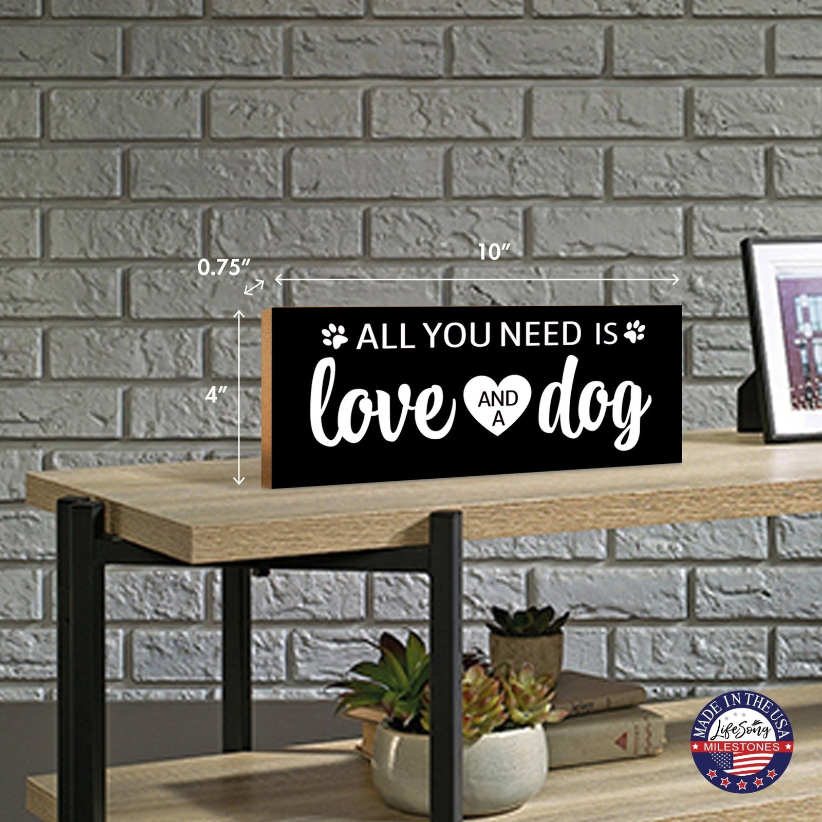 Unique Shelf Décor and Tabletop Signs for Pet - LifeSong Milestones