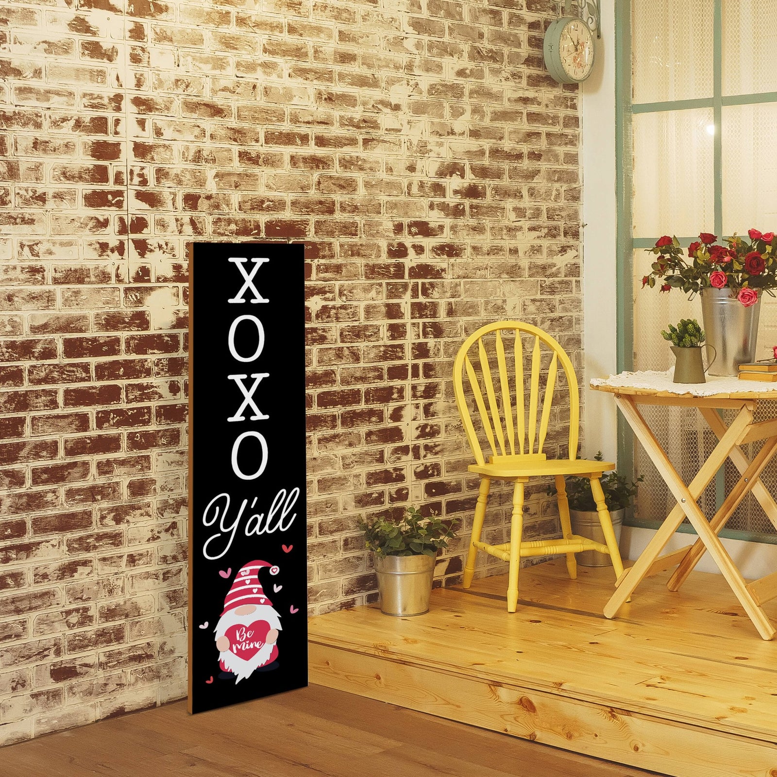 Valentine’s Day Wooden Modern Outdoor Porch Sign Home Decor - LifeSong Milestones