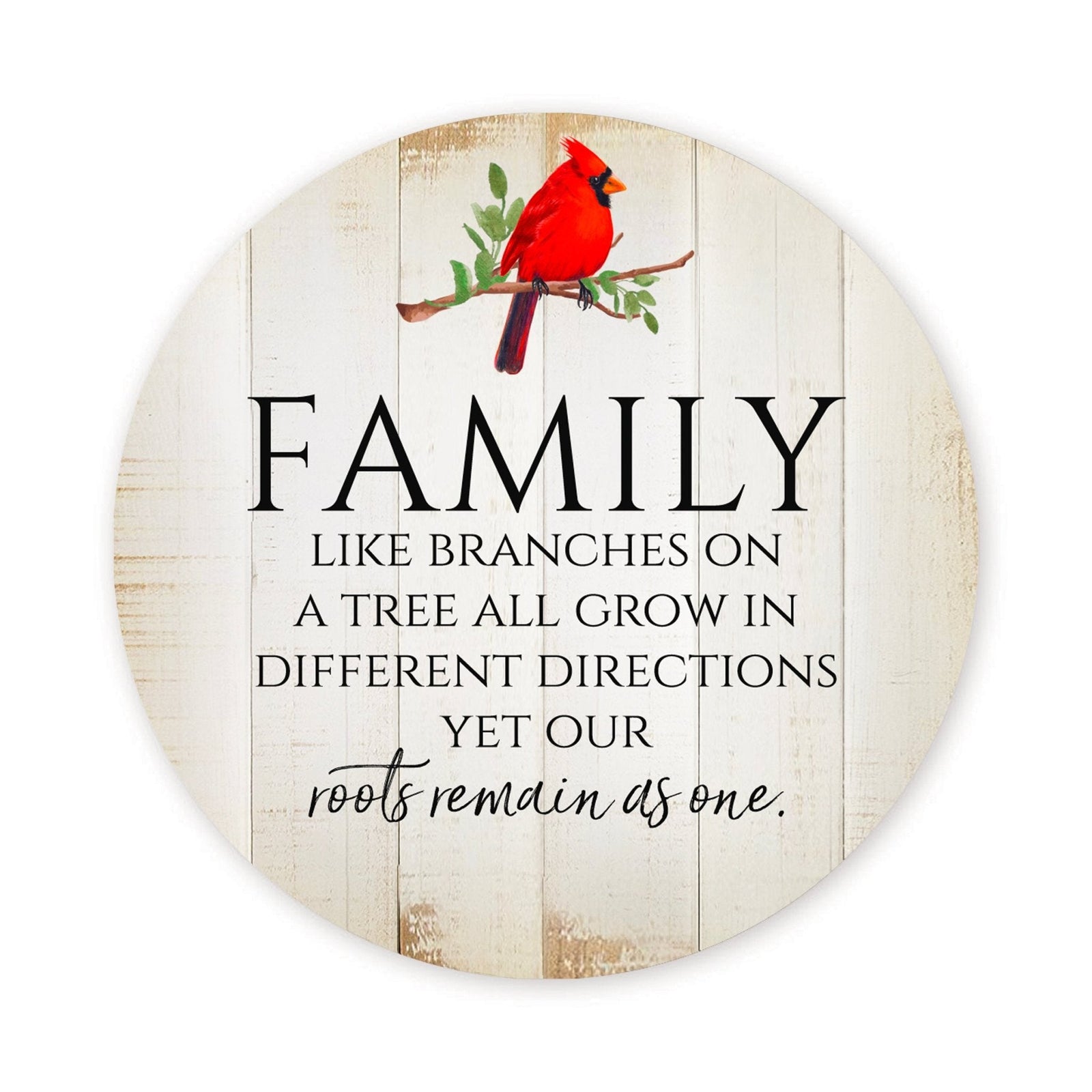 Vintage - Inspired Cardinal Wooden Magnet Printed With Everyday Inspirational Verses Gift Ideas - Family - LifeSong Milestones