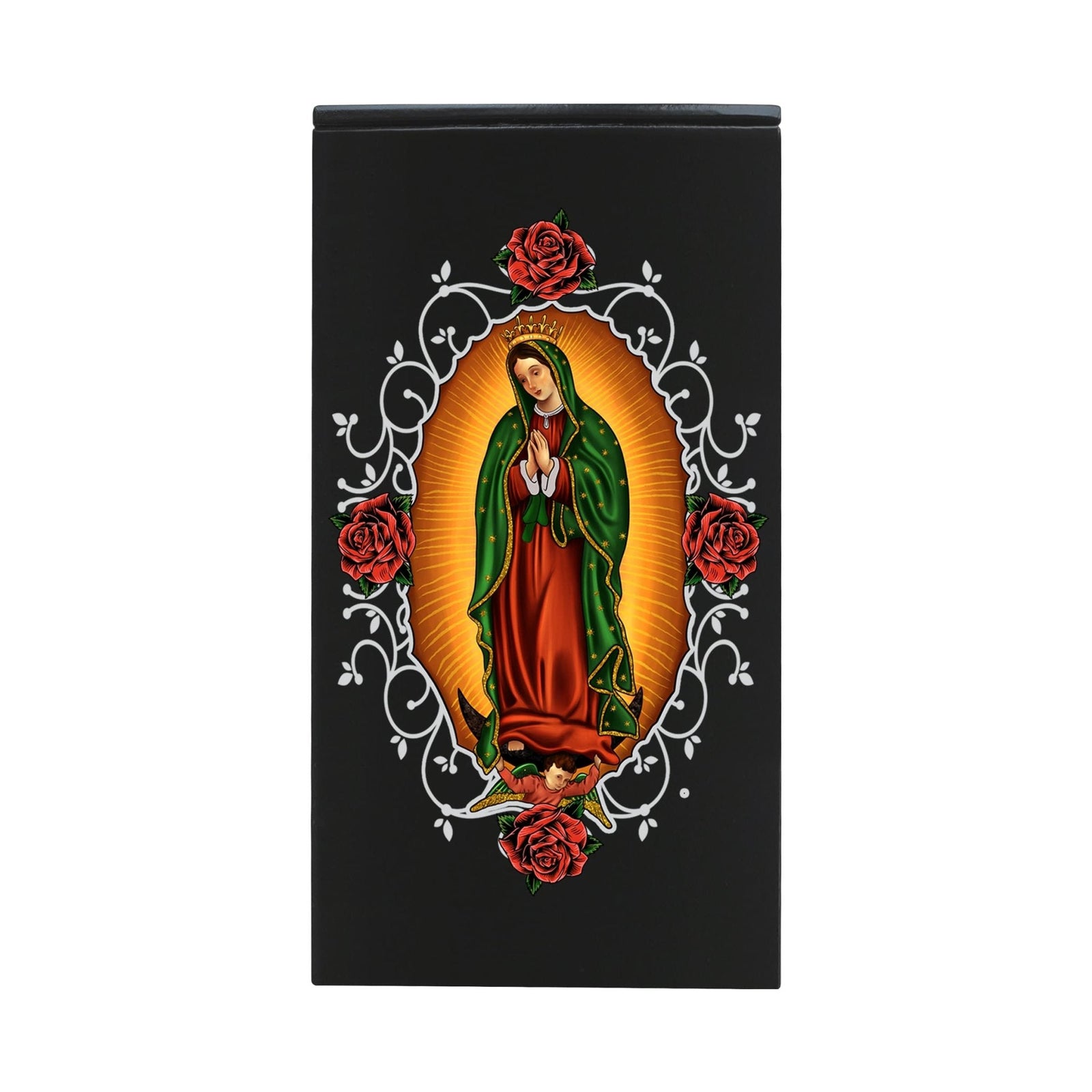 Virgin Lady of Guadalupe Memorial Cremation Keepsake Urn For Adult Human Ashes In Spanish - Lady Of Guadalupe - LifeSong Milestones