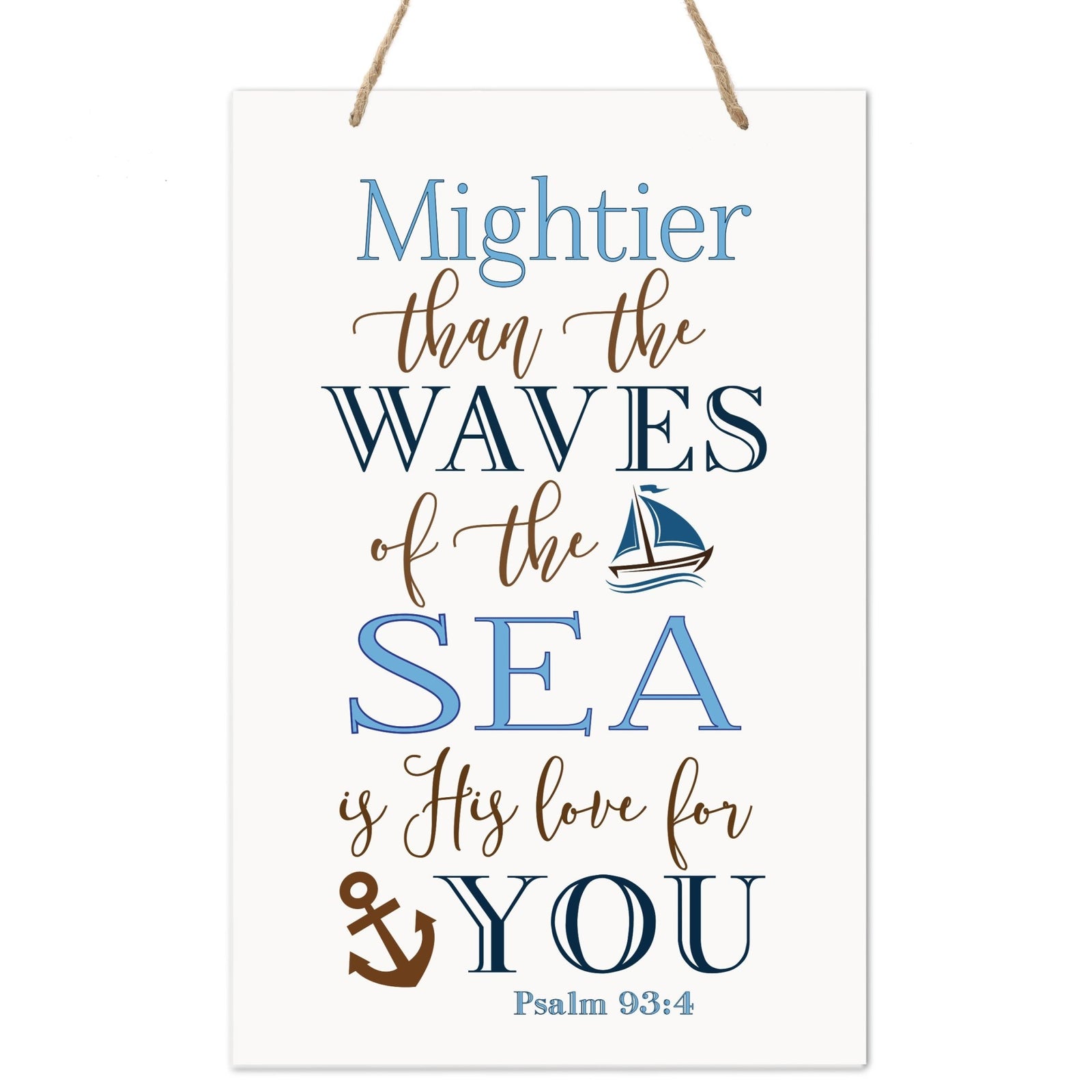 Wall Decor For Nursery Boys Bedroom Rope Hanging Wall Art Decoration - LifeSong Milestones
