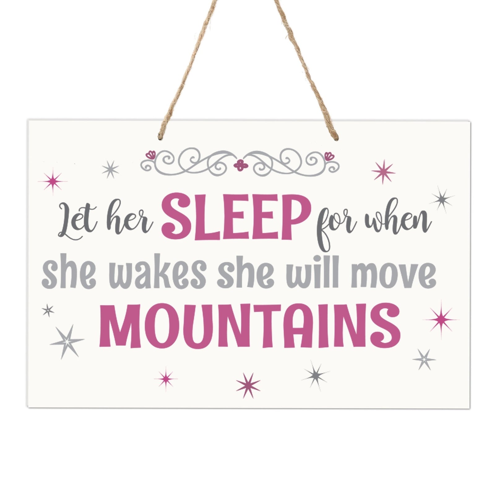 Wall Decor For Nursery Girls Bedroom Rope Hanging Wall Art Decoration - LifeSong Milestones