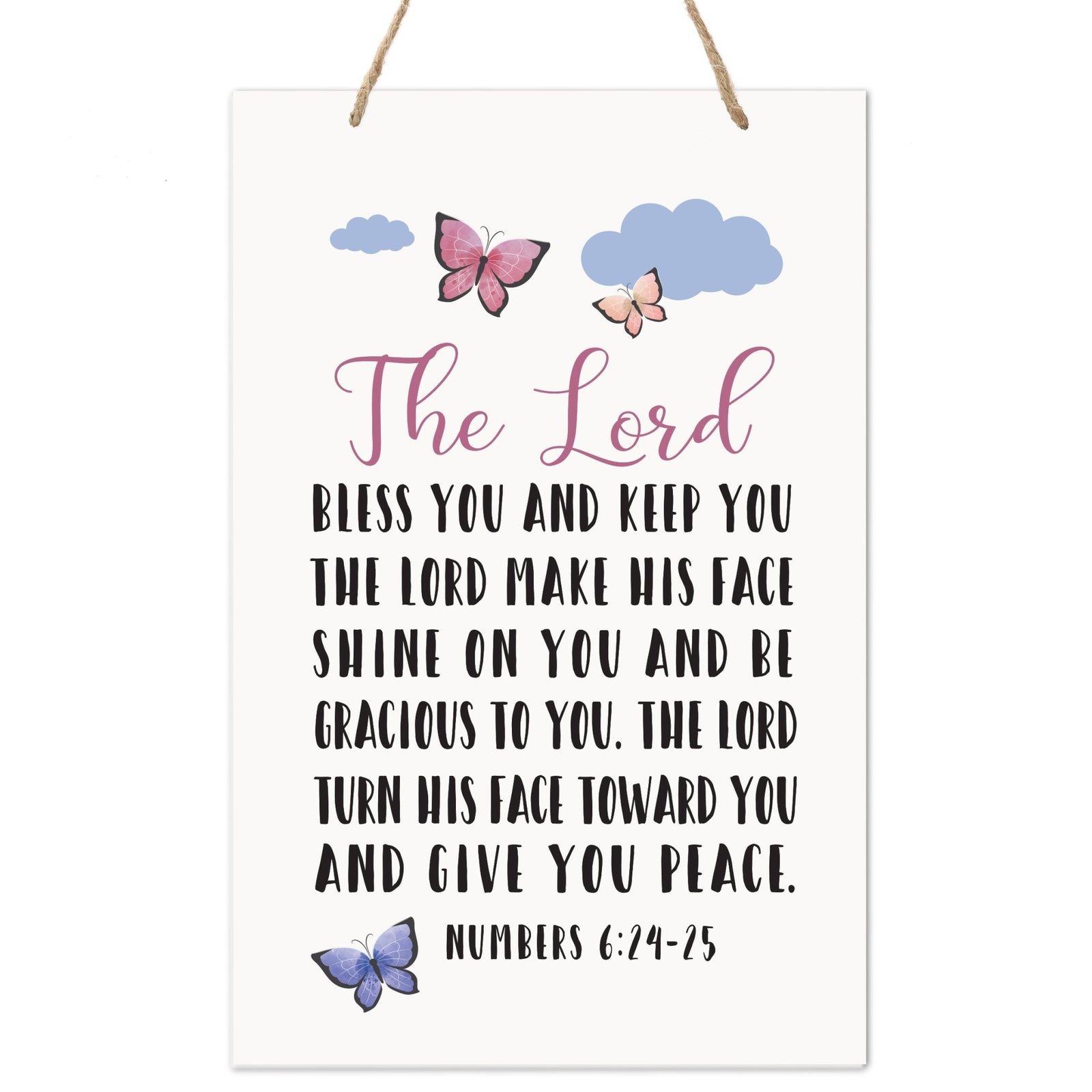 Wall Decor For Nursery Girls Bedroom Rope Hanging Wall Art Decoration - LifeSong Milestones