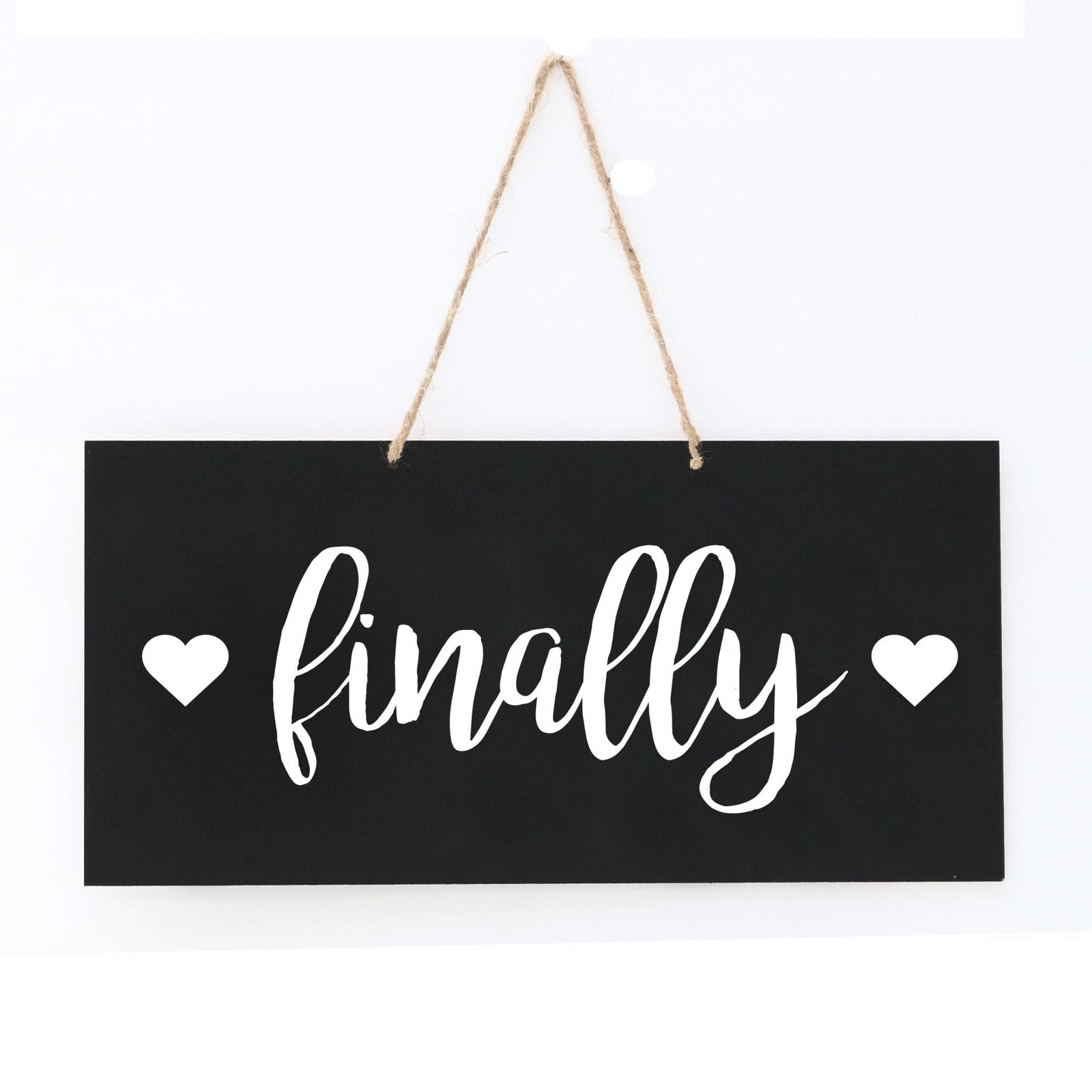 Wedding Rope Sign Decoration For Dog - Finally - LifeSong Milestones