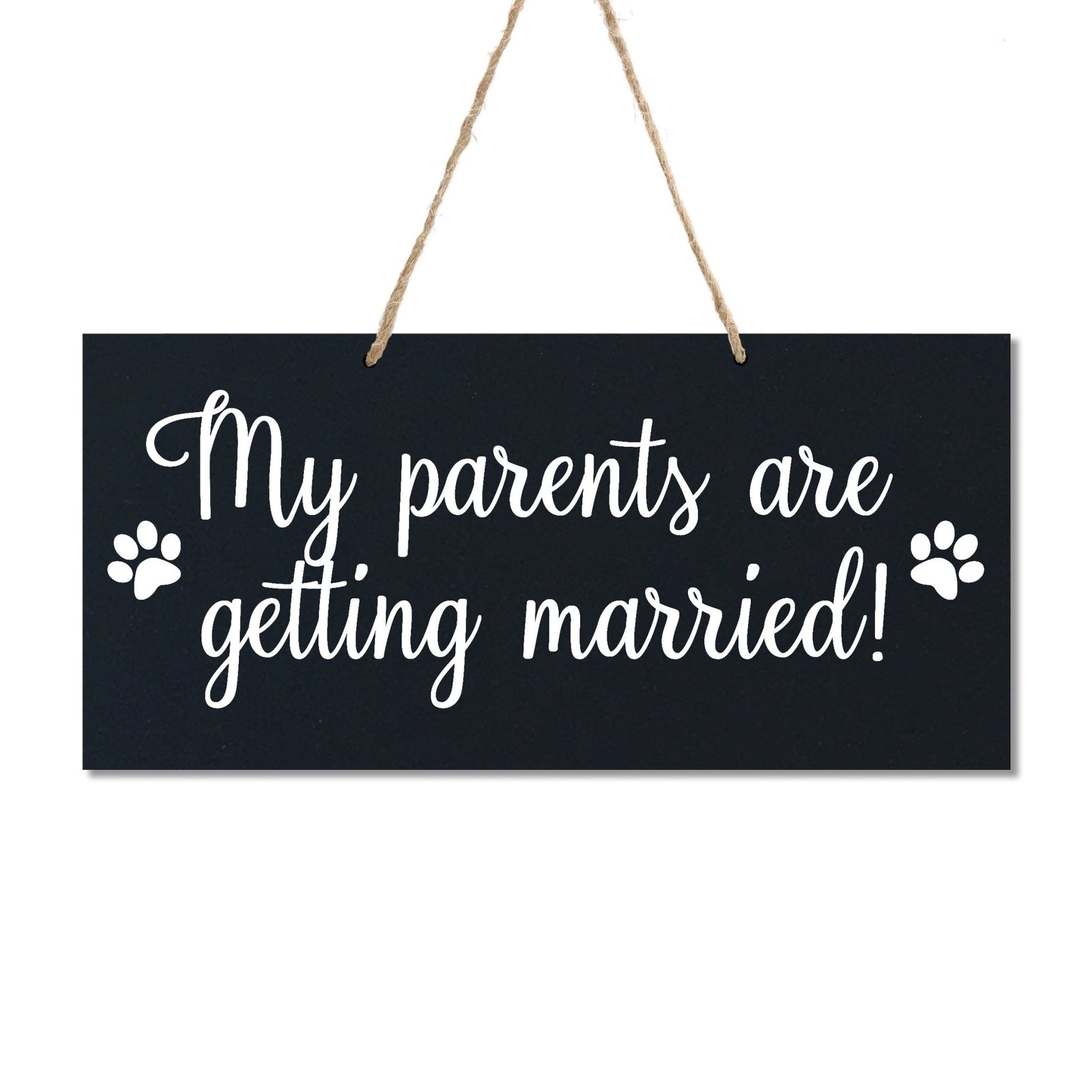 Wedding Rope Sign Decoration For Dog - My Parents - LifeSong Milestones