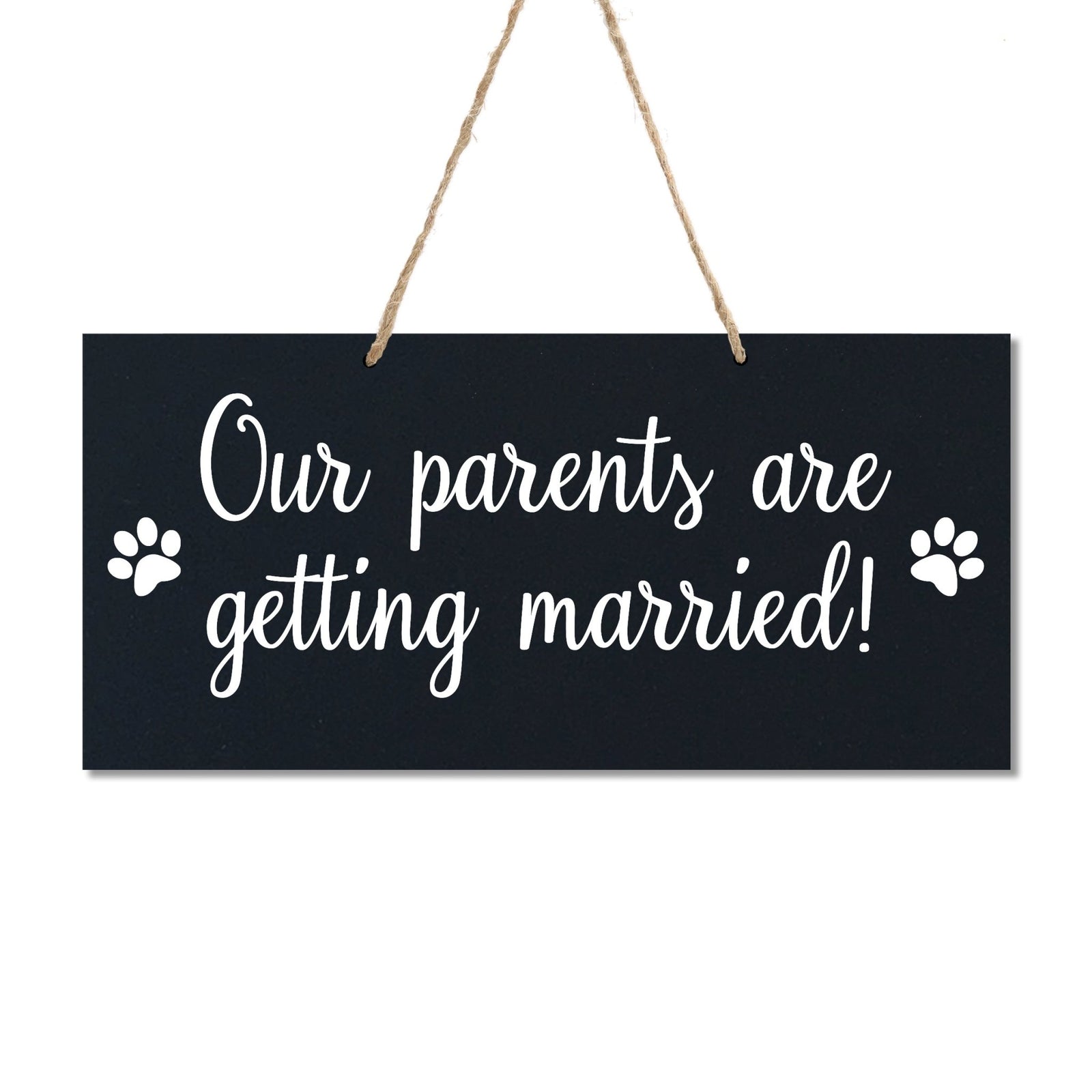 Wedding Rope Sign Decoration For Dog - Our Parents - LifeSong Milestones