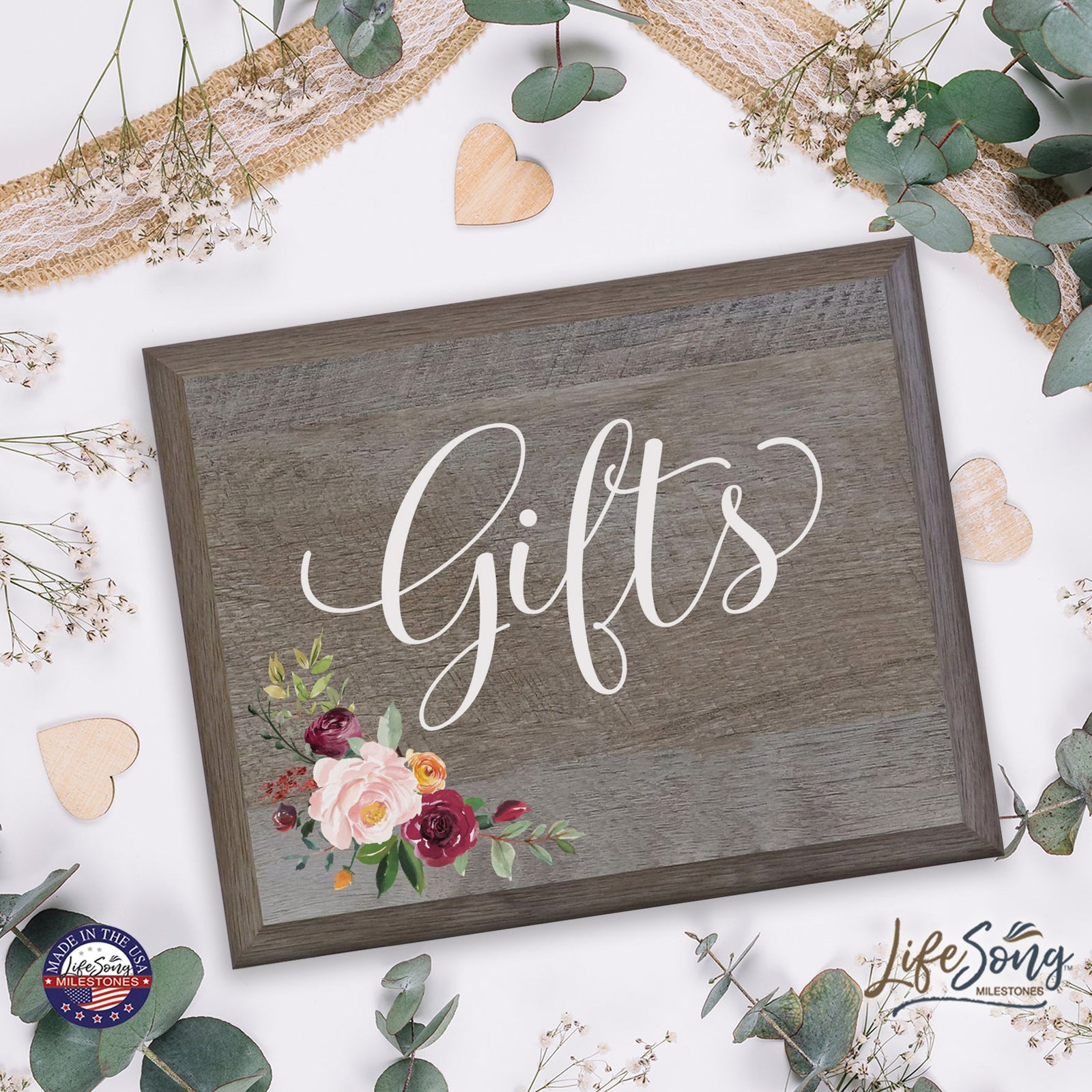 Wedding Wooden Party wall sign (8x10) - LifeSong Milestones