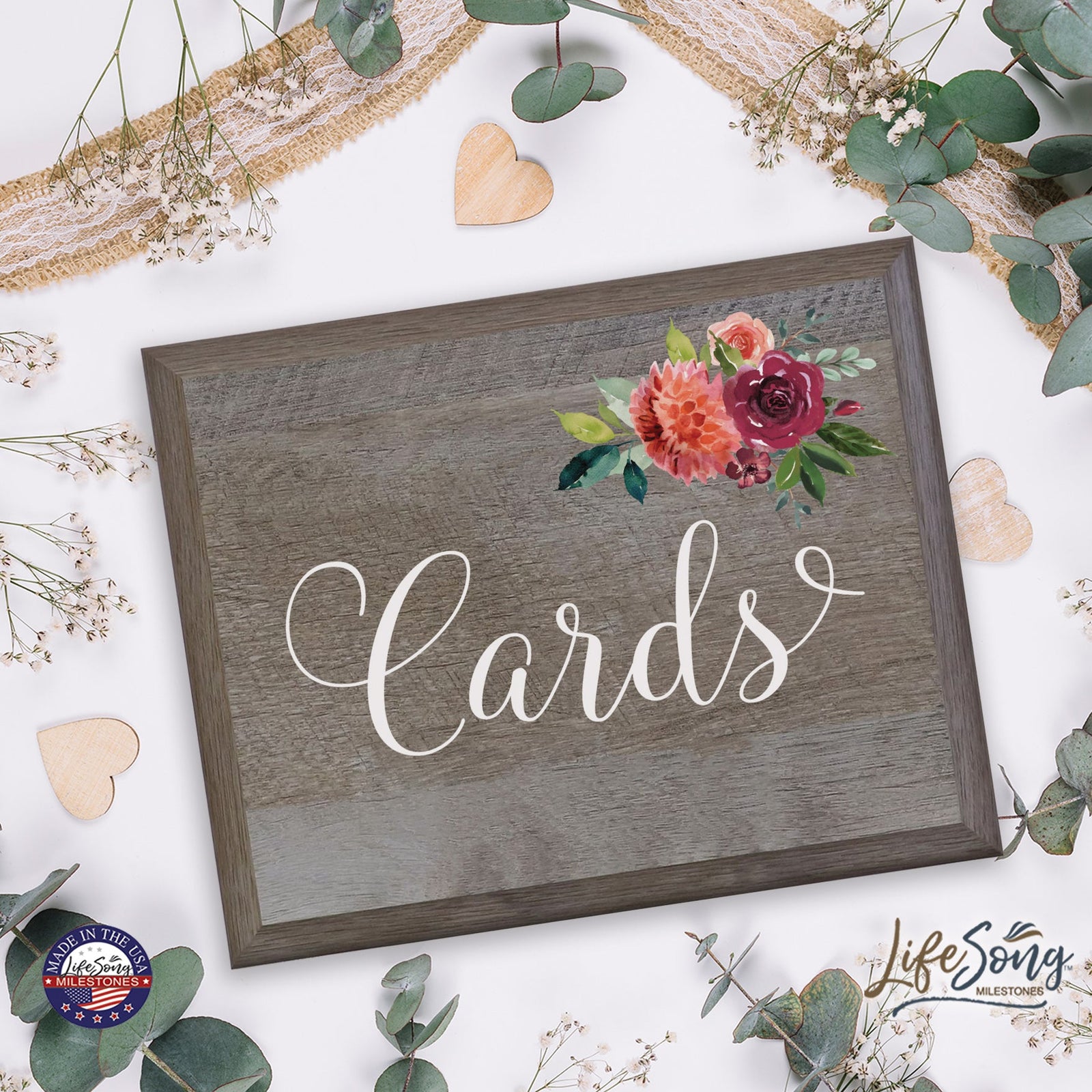 Wedding Wooden Party wall sign (8x10) - LifeSong Milestones