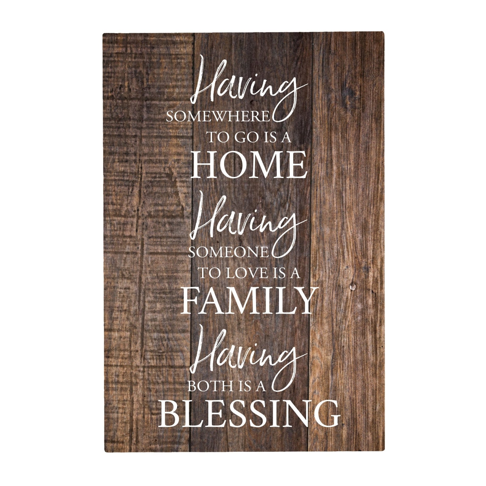 Wood Wall Sign with Inspirational Quote Having Somewhere To go Table Top Home Office Desk Decoration 5.5x8in - LifeSong Milestones