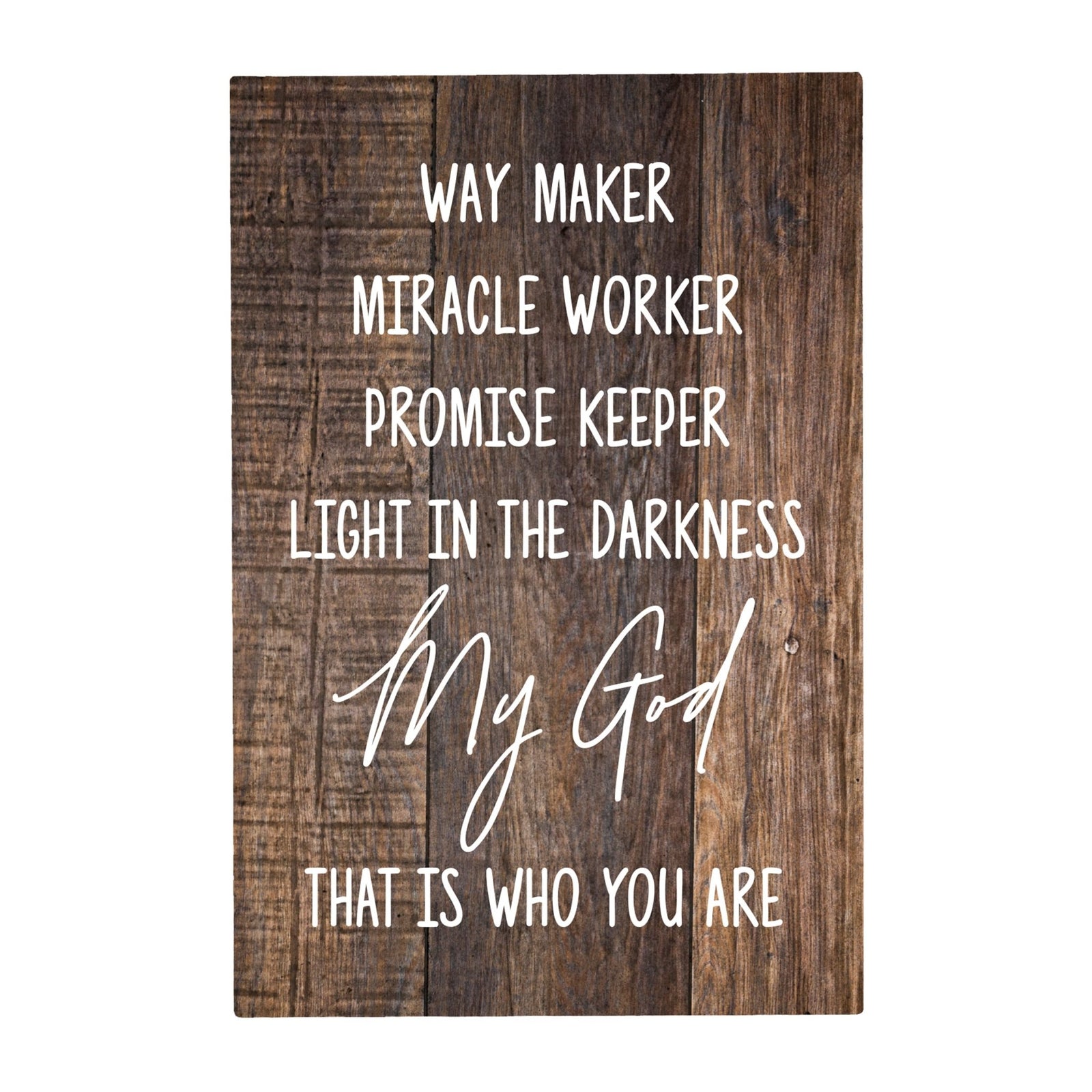 Wood Wall Sign with Inspirational Quote The Best Things In Life Table Top Home Office Desk Decoration 5.5x8in - LifeSong Milestones