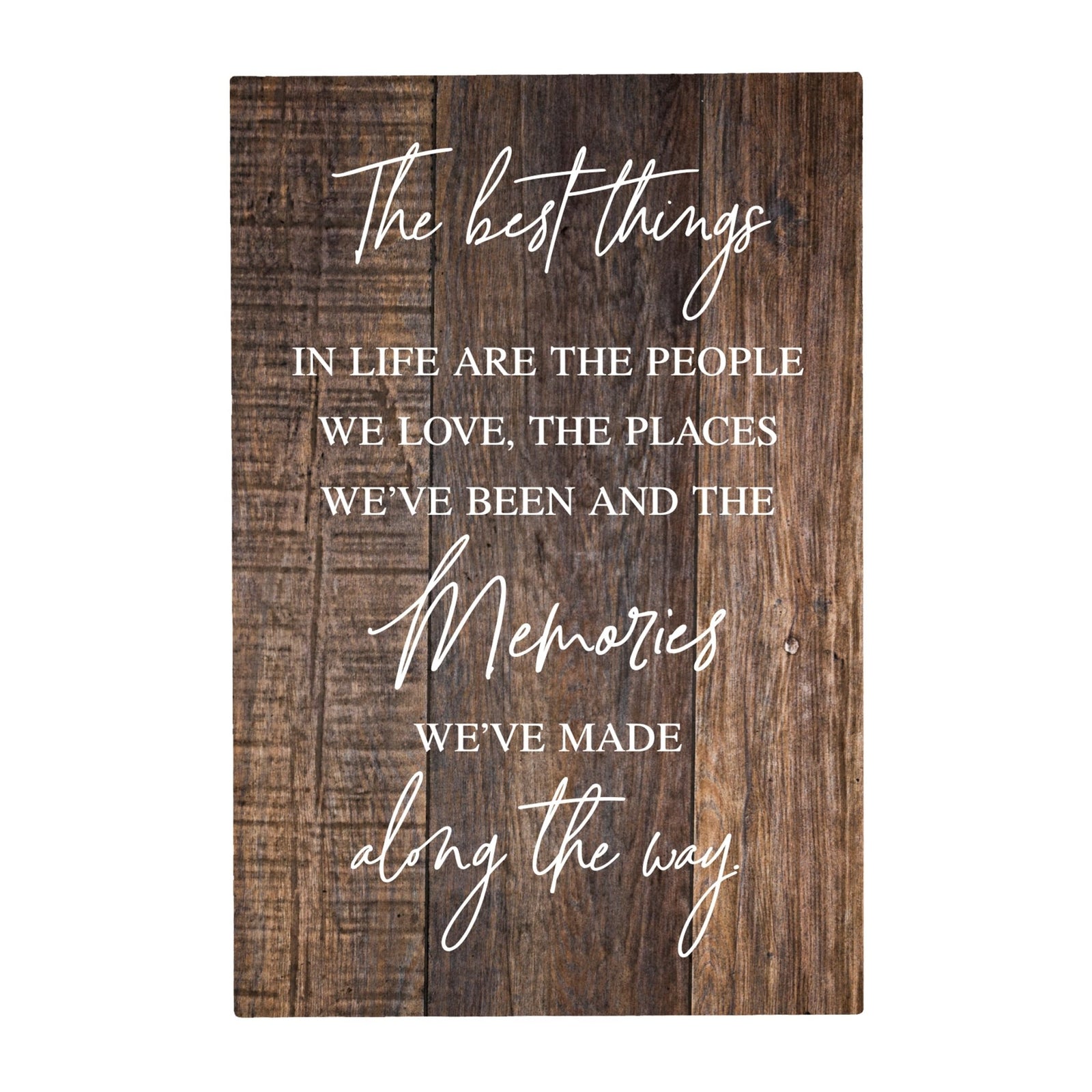 Wood Wall Sign with Inspirational Quote Way Maker Miracle Worker Table Top Home Office Desk Decoration 5.5x8in - LifeSong Milestones