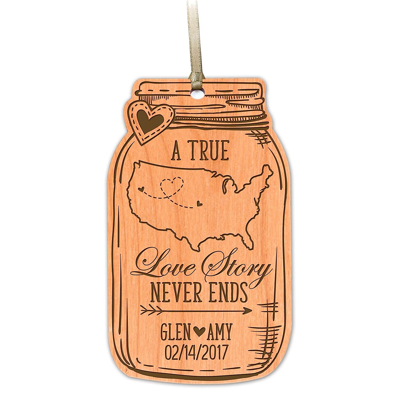 Wooden Anniversary Ornament - LifeSong Milestones