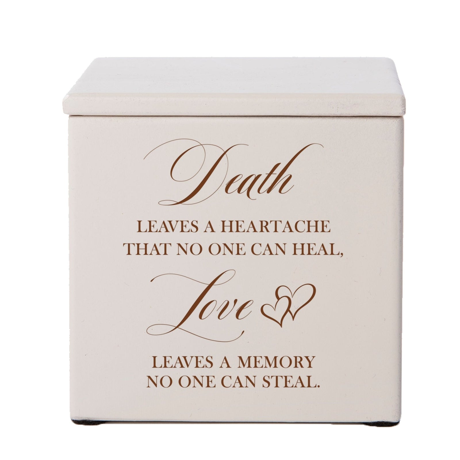 Wooden Decorative Memorial Keepsake Urn Box for Human Ashes