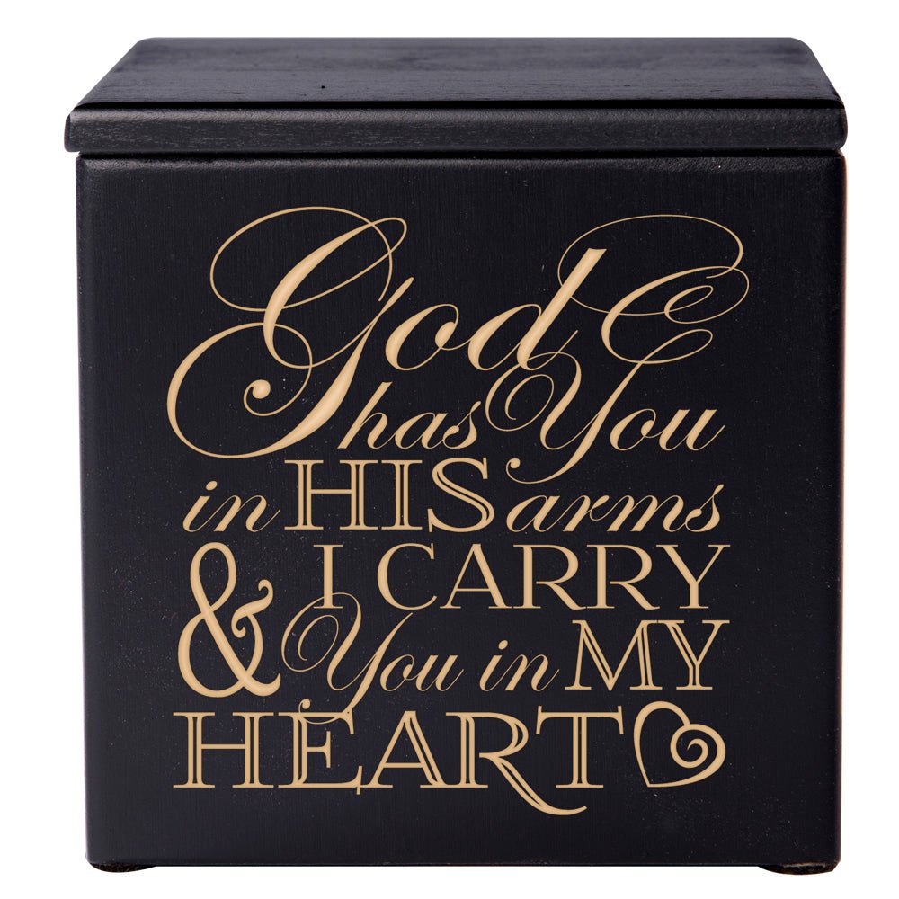 Unique Wooden Small Urn Box for Treasured Human Ashes