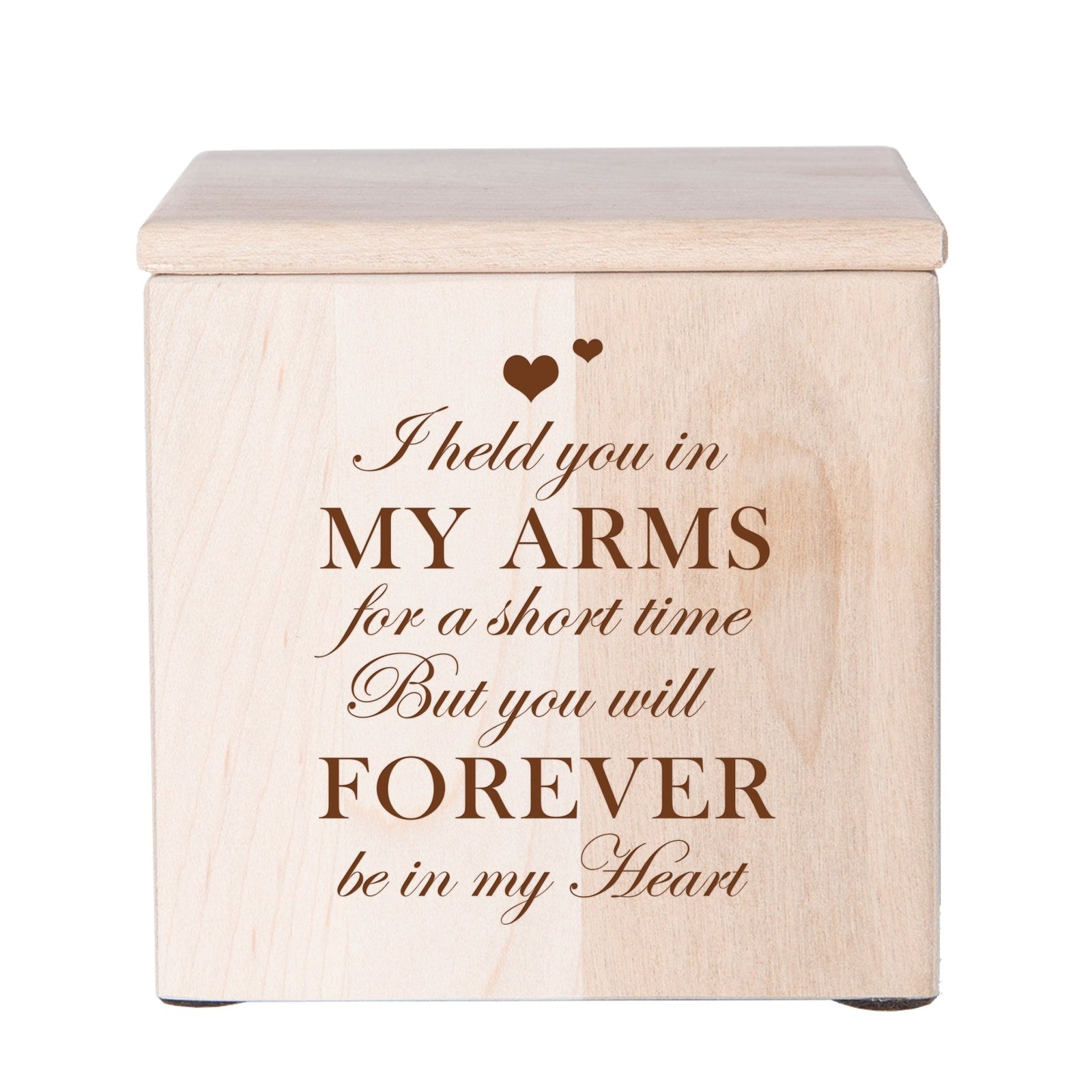 Funeral Wooden Decorative Tabletop Keepsake Urn Box