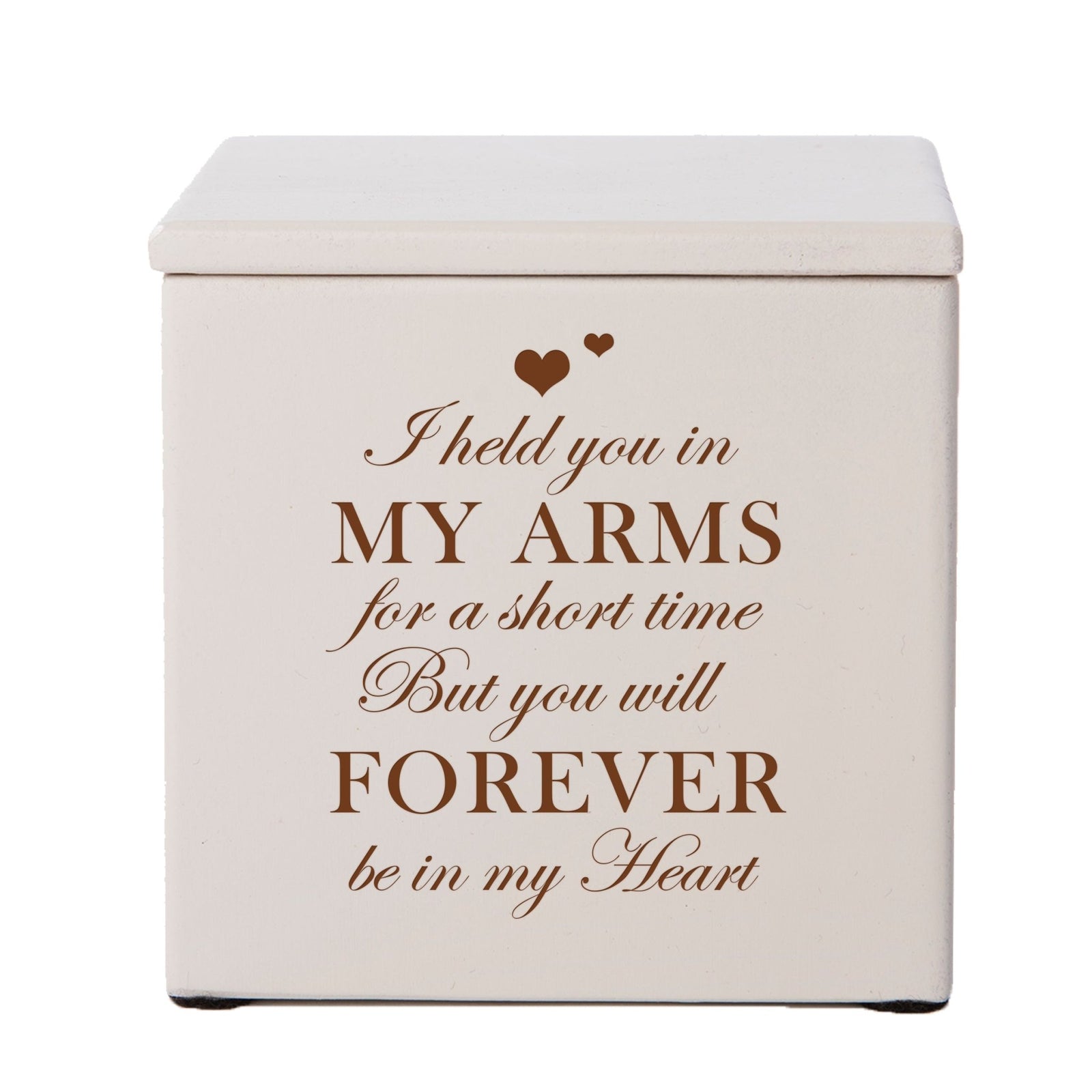 Wooden Decorative Memorial Keepsake Urn Box for Human Ashes