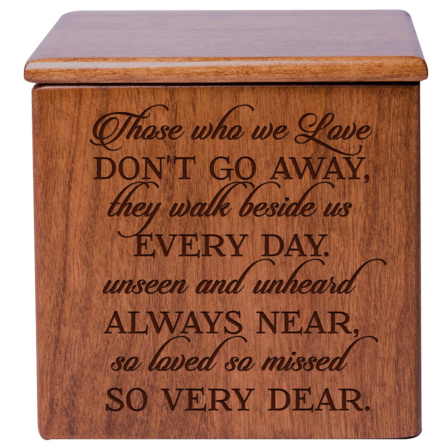 Wooden Tabletop Keepsake Human Urn Box for Lasting Tributes