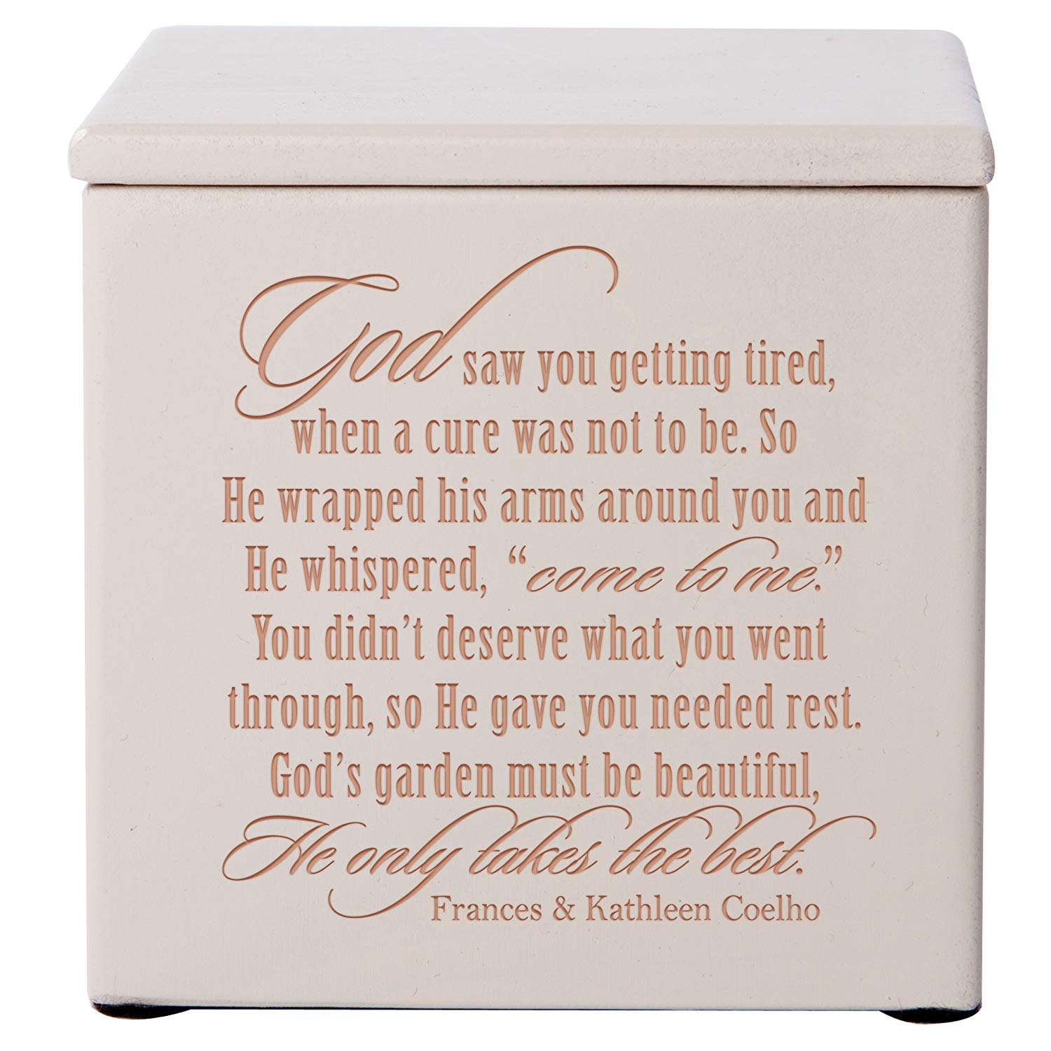Funeral Wooden Keepsake Urn Box for Cherished Memories