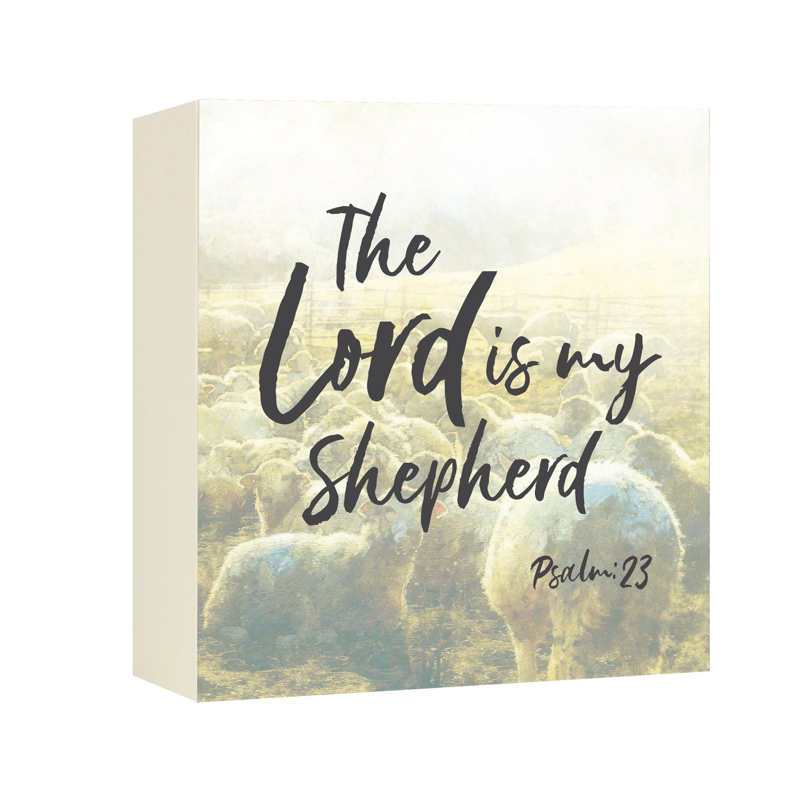Wooden Cremation Urn for Human Ashes – Psalm 23 The Lord Is My Shepherd Keepsake Box - LifeSong Milestones