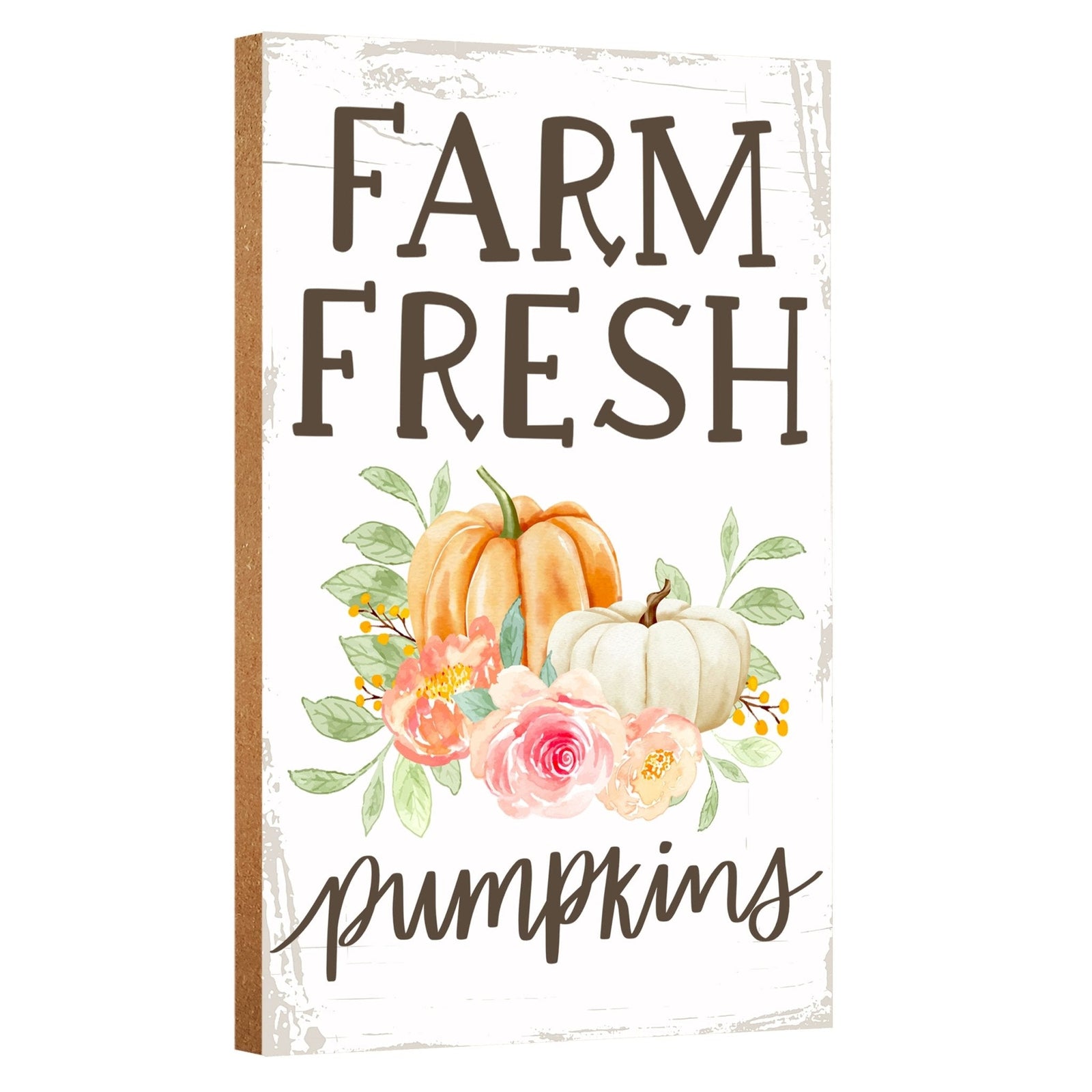Wooden Fall Shelf Décor and Tabletop Signs for Home Decor - LifeSong Milestones
