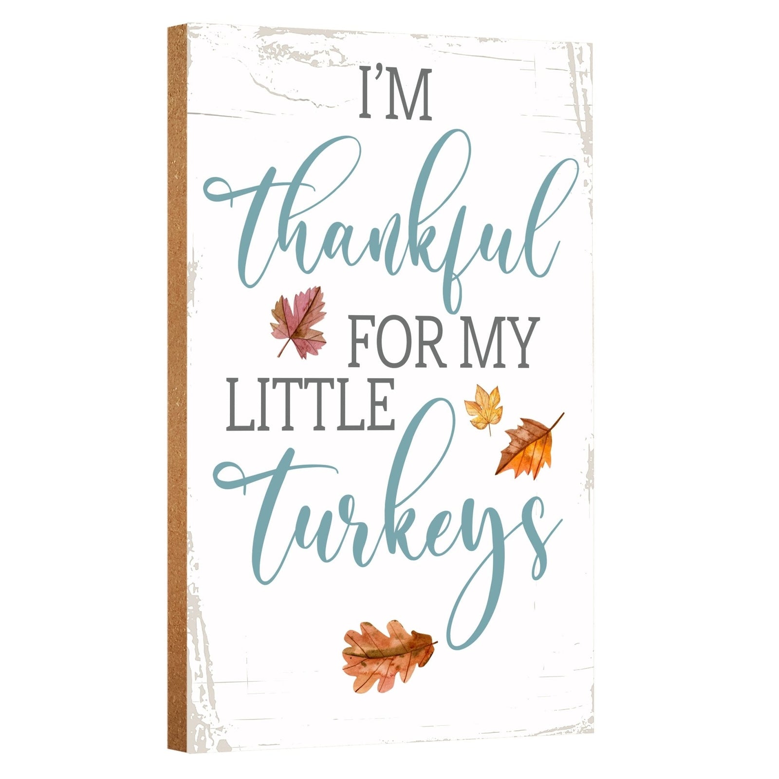 Wooden Fall Shelf Décor and Tabletop Signs for Home Decor - LifeSong Milestones