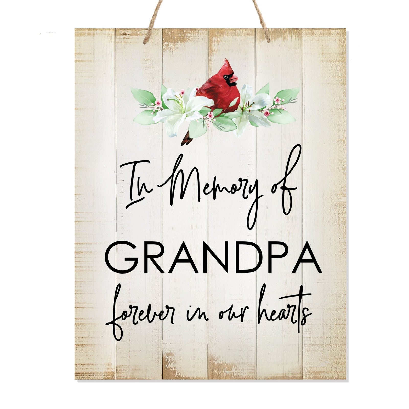 Wooden Hanging Memorial Wall Signs for Bereavement Gifts - LifeSong Milestones