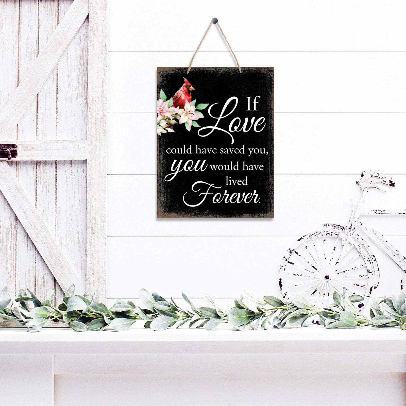 Wooden Hanging Memorial Wall Signs for Bereavement Gifts - LifeSong Milestones