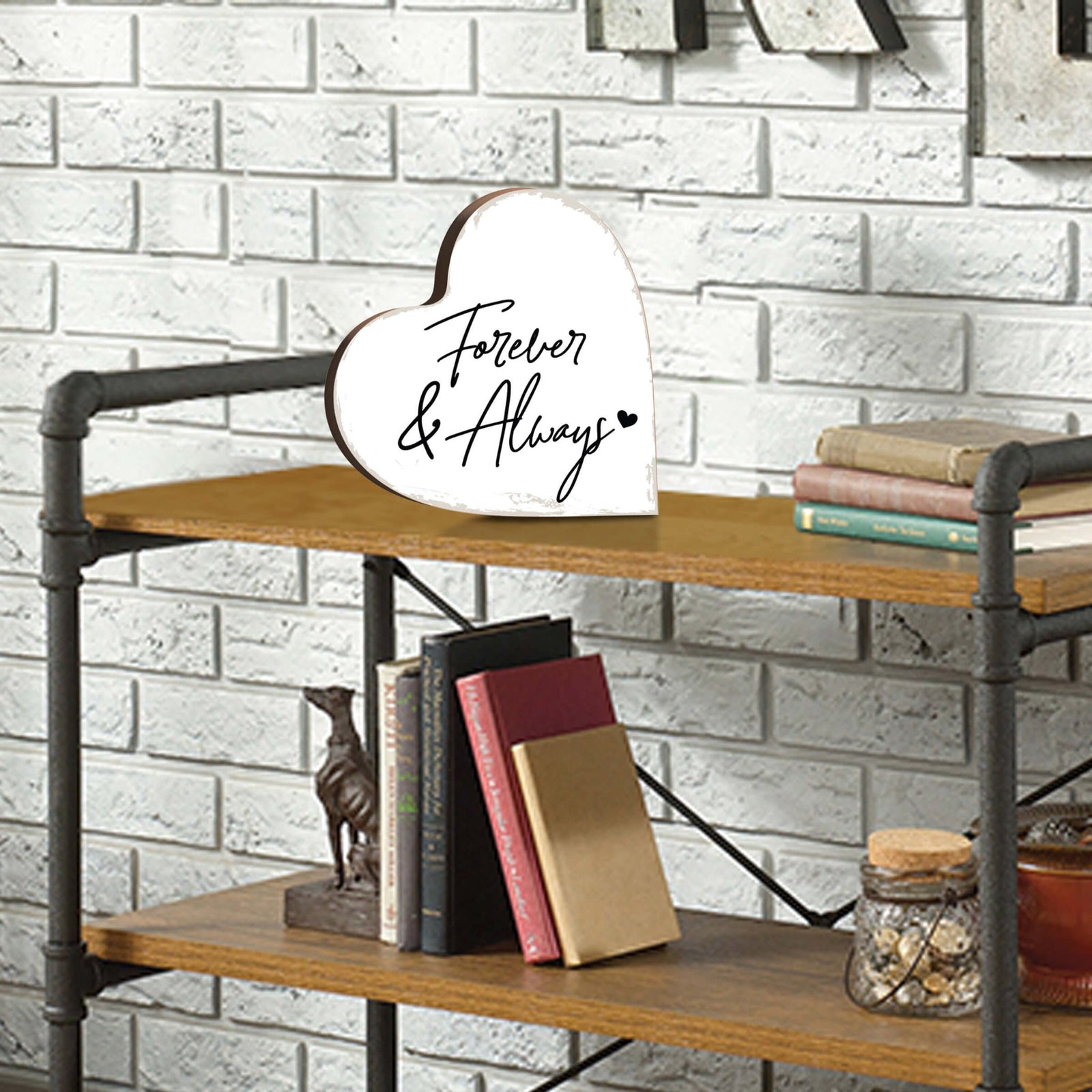 Wooden Heart Block Sign Gift for Mother’s Day - LifeSong Milestones