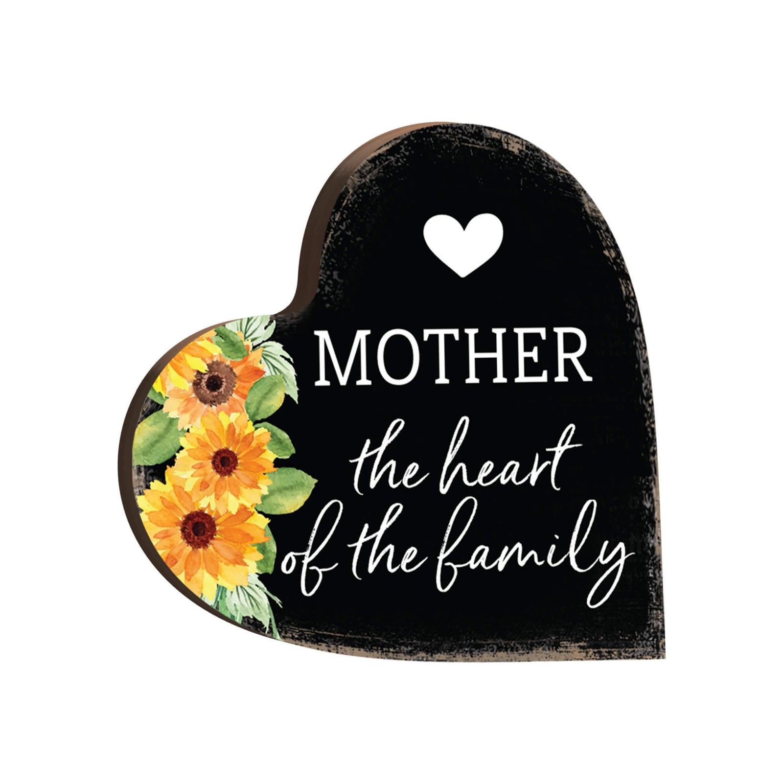 Wooden Heart Block Sign Gift for Mother’s Day - LifeSong Milestones