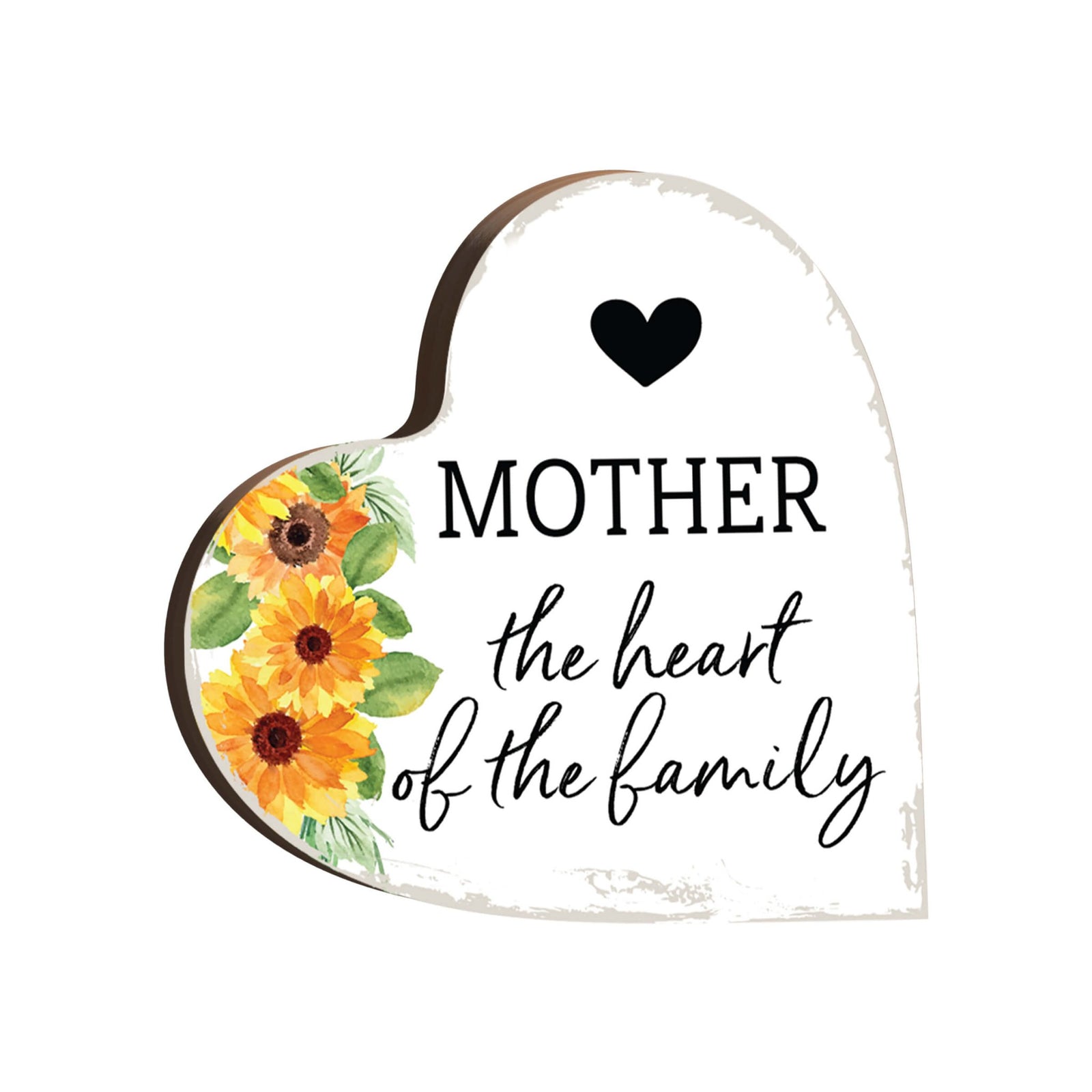 Wooden Heart Block Sign Gift for Mother’s Day - LifeSong Milestones