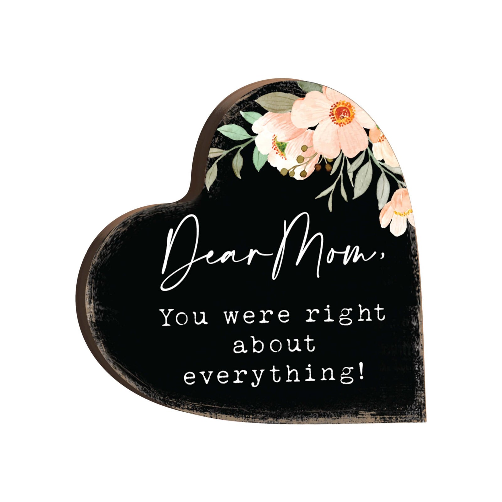 Wooden Heart Block Sign Gift for Mother’s Day - LifeSong Milestones