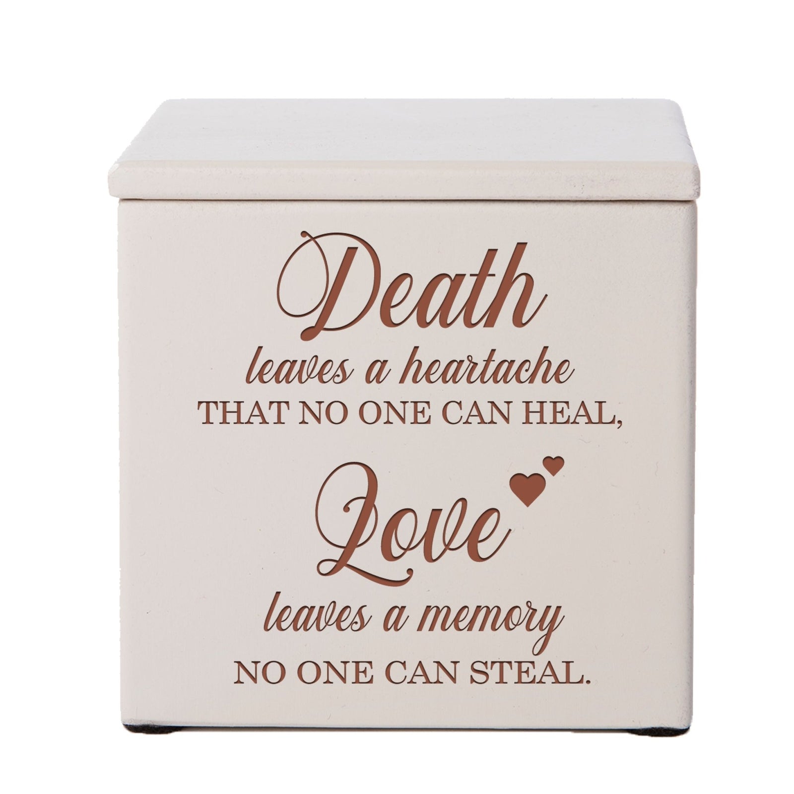 Wooden Decorative Memorial Keepsake Urn Box for Human Ashes