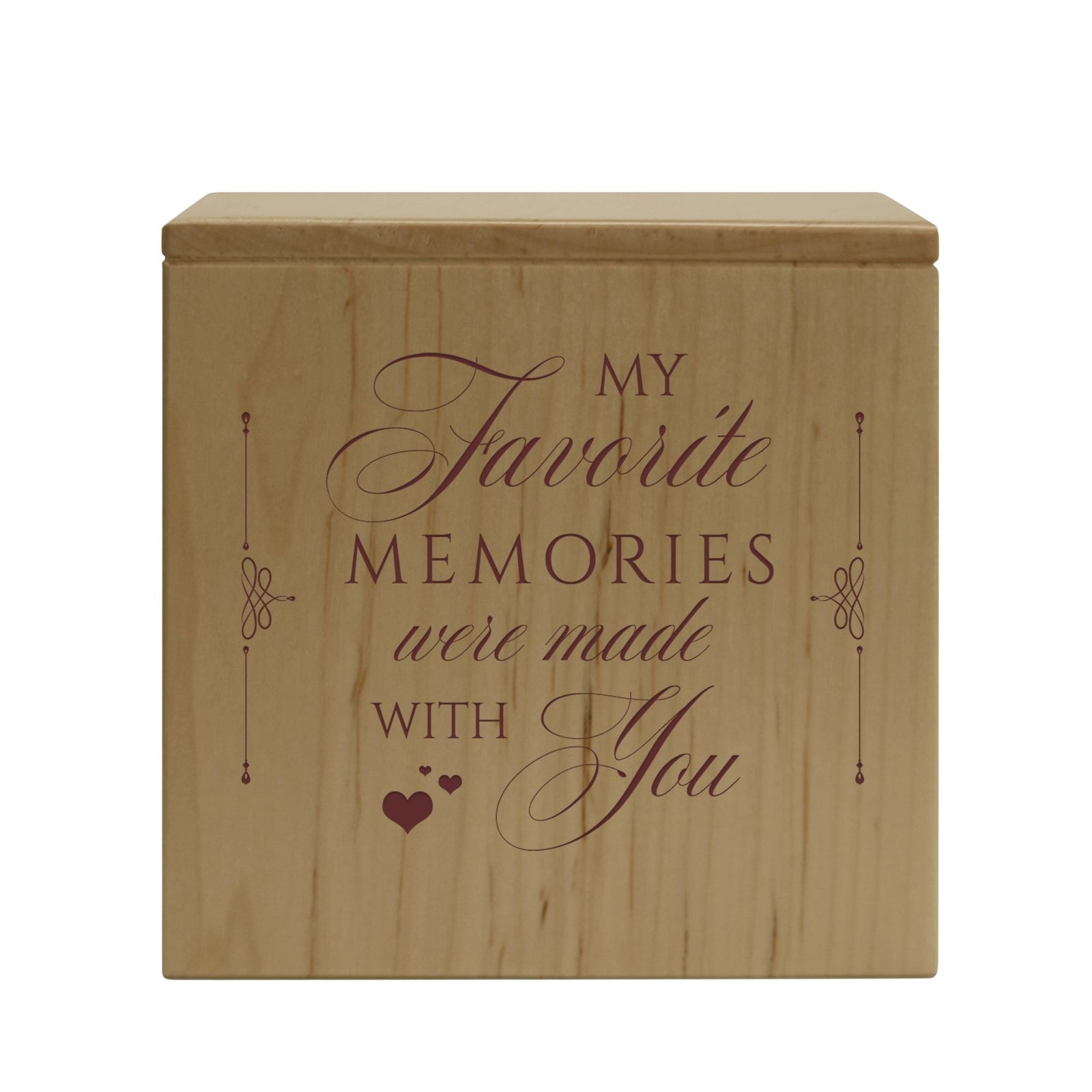 Wooden Funeral Tabletop Keepsake Urn Box for Adults