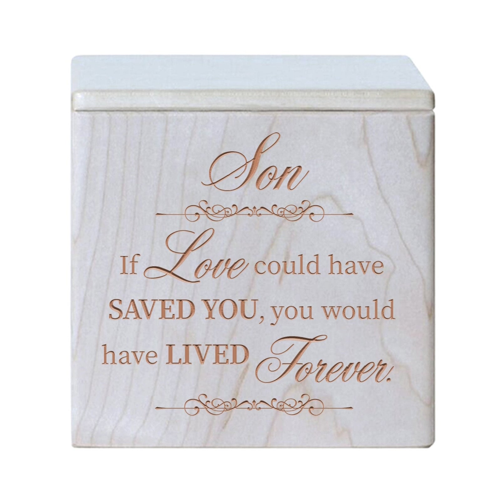 Premium Wooden Memorial Keepsake Urns for Beloved Son
