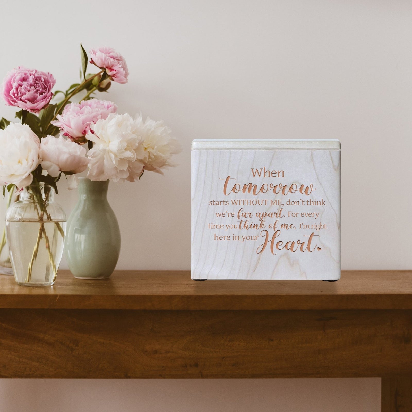 Funeral Wooden Keepsake Urn Box for Cherished Memories