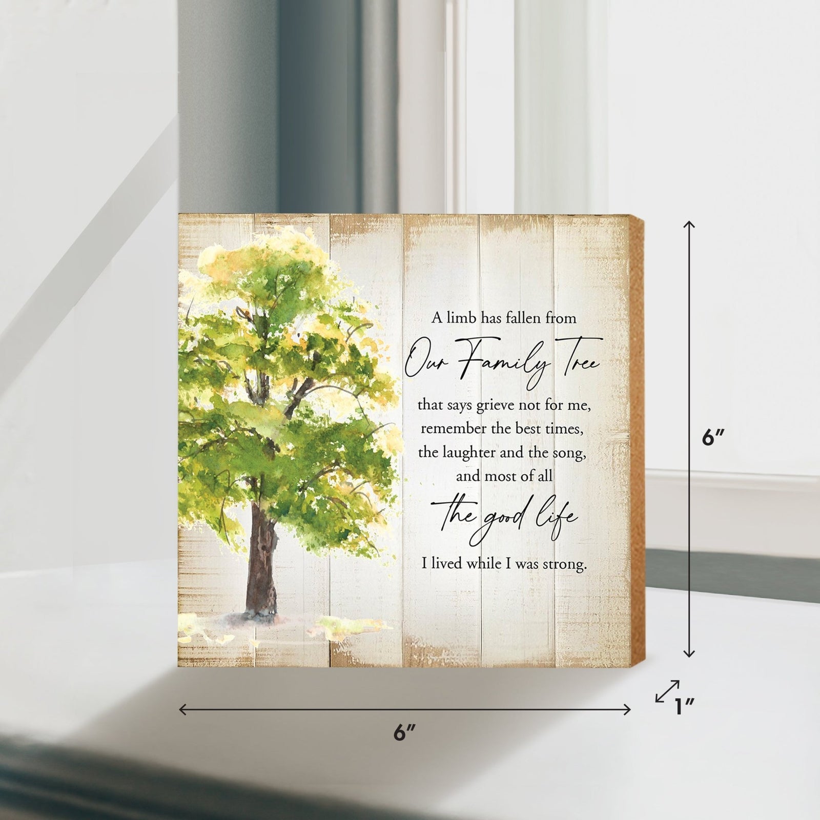 Wooden Memorial Shelf Décor and Tabletop - LifeSong Milestones