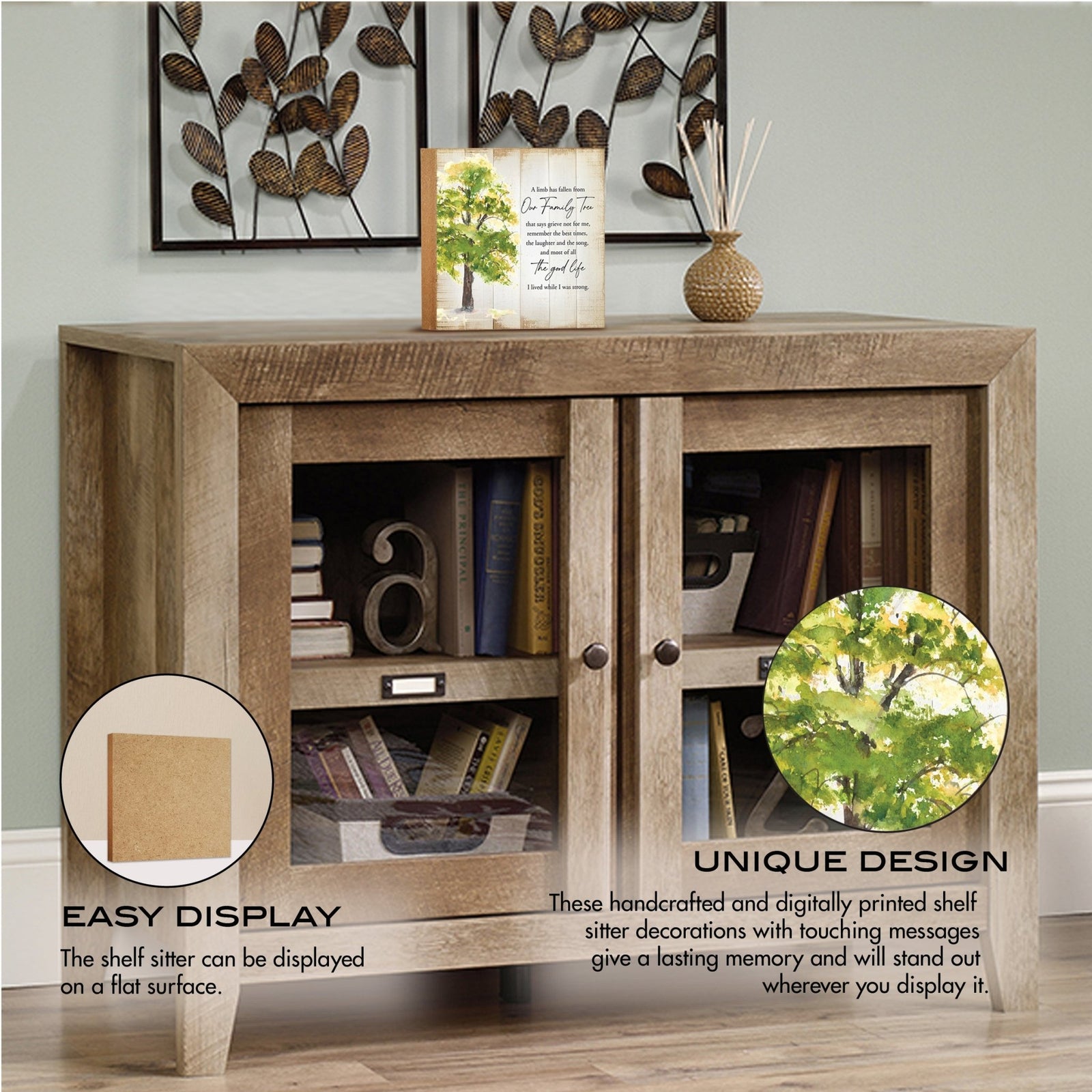Wooden Memorial Shelf Décor and Tabletop - LifeSong Milestones