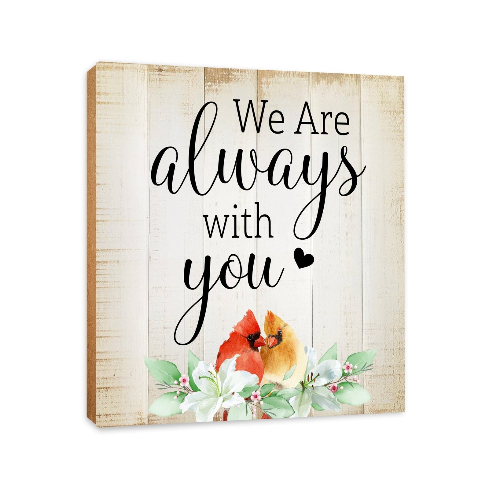 Wooden Memorial Shelf Décor and Tabletop Signs for Loss of Loved One - LifeSong Milestones